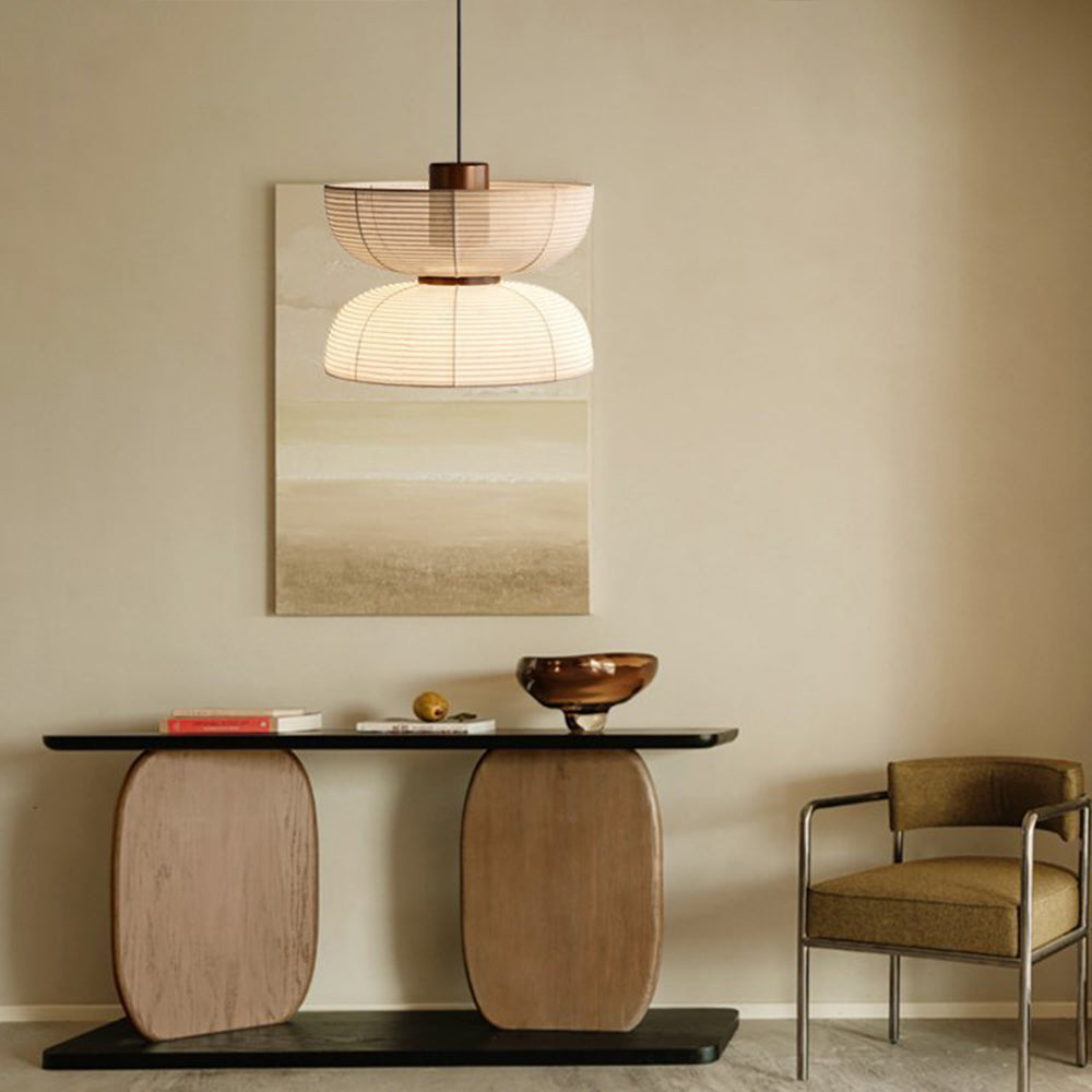 Ritta Retro Design LED Lampada a Sospensione 4 Stile Tessuto Metallo Soggiorno/Camera da Letto