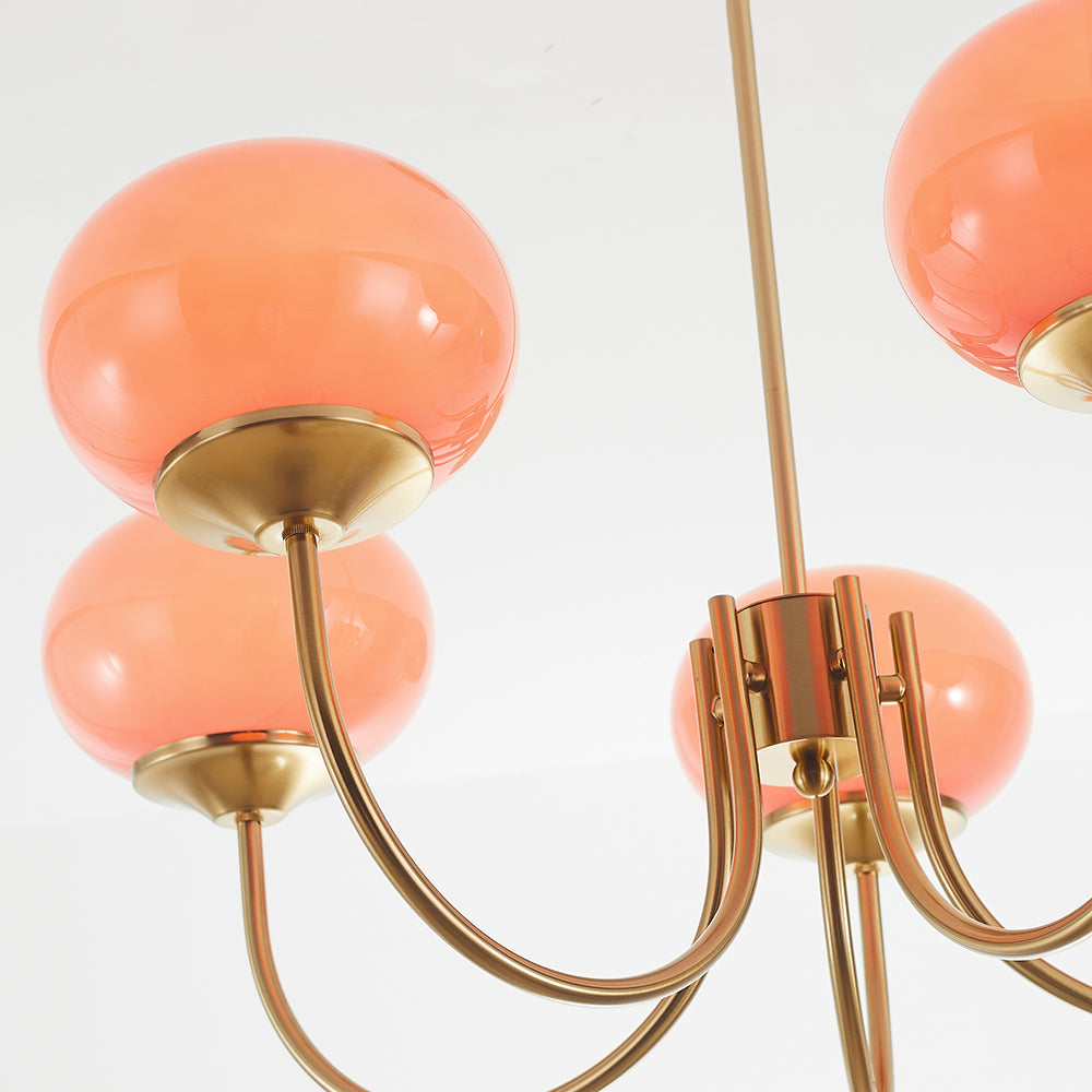 Valentina Globo Retro Vetro Lampadari Camera da Letto