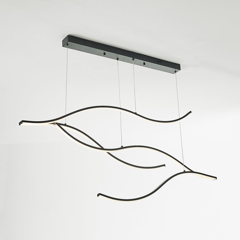 Arisha Moderni LED Lampade a Sospensione Nero/Oro Metallo Ristorante/Soggiorno/Camera da Letto
