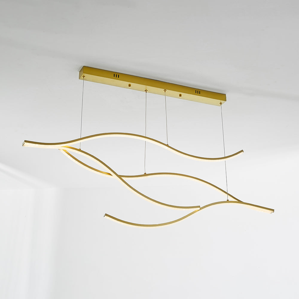 Arisha Moderni LED Lampade a Sospensione Nero/Oro Metallo Ristorante/Soggiorno/Camera da Letto