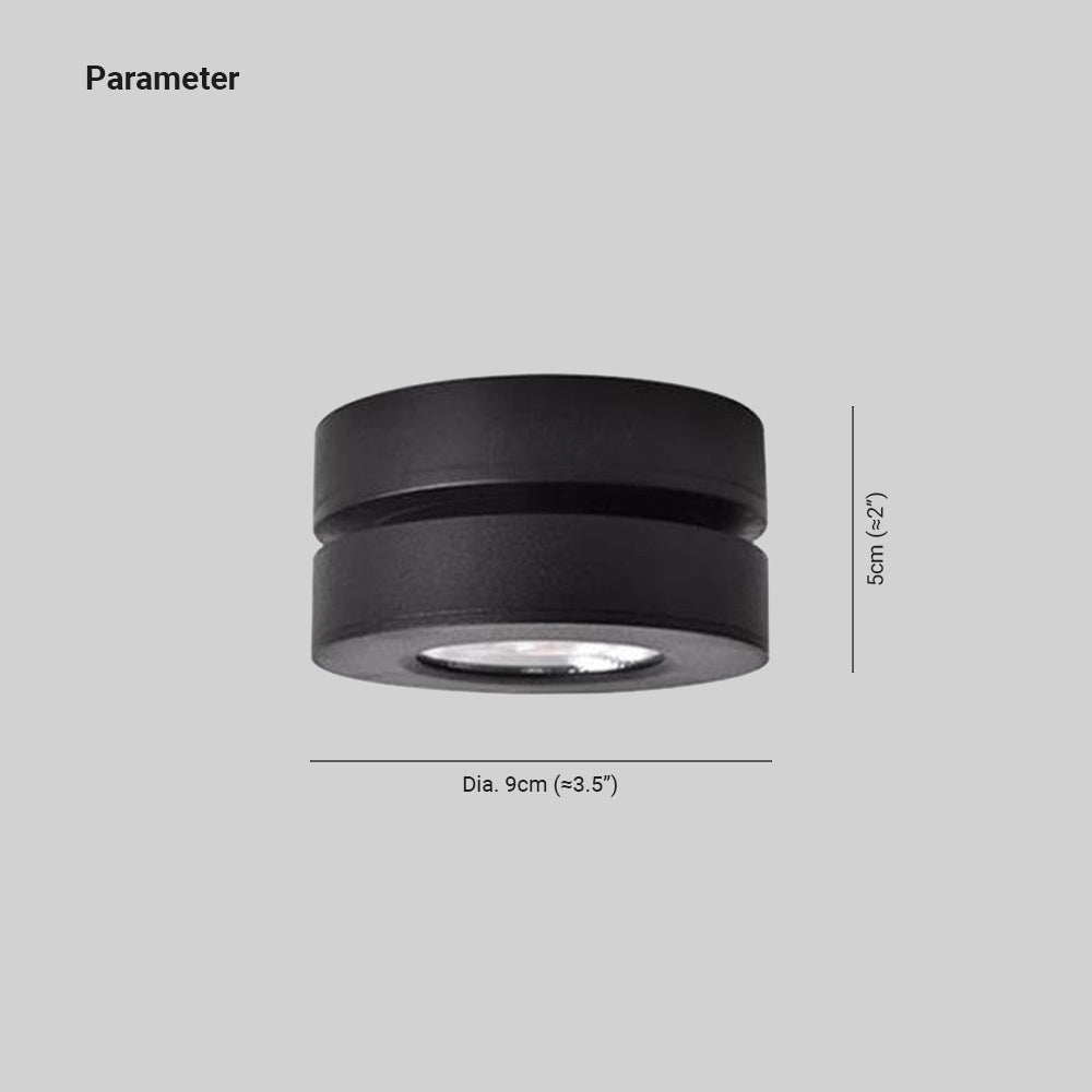 Arisha Moderna LED Rotonda Piccolo Metallo Plafoniera Bianco/Nero Corridoio/Soggiorno/Camera da Letto