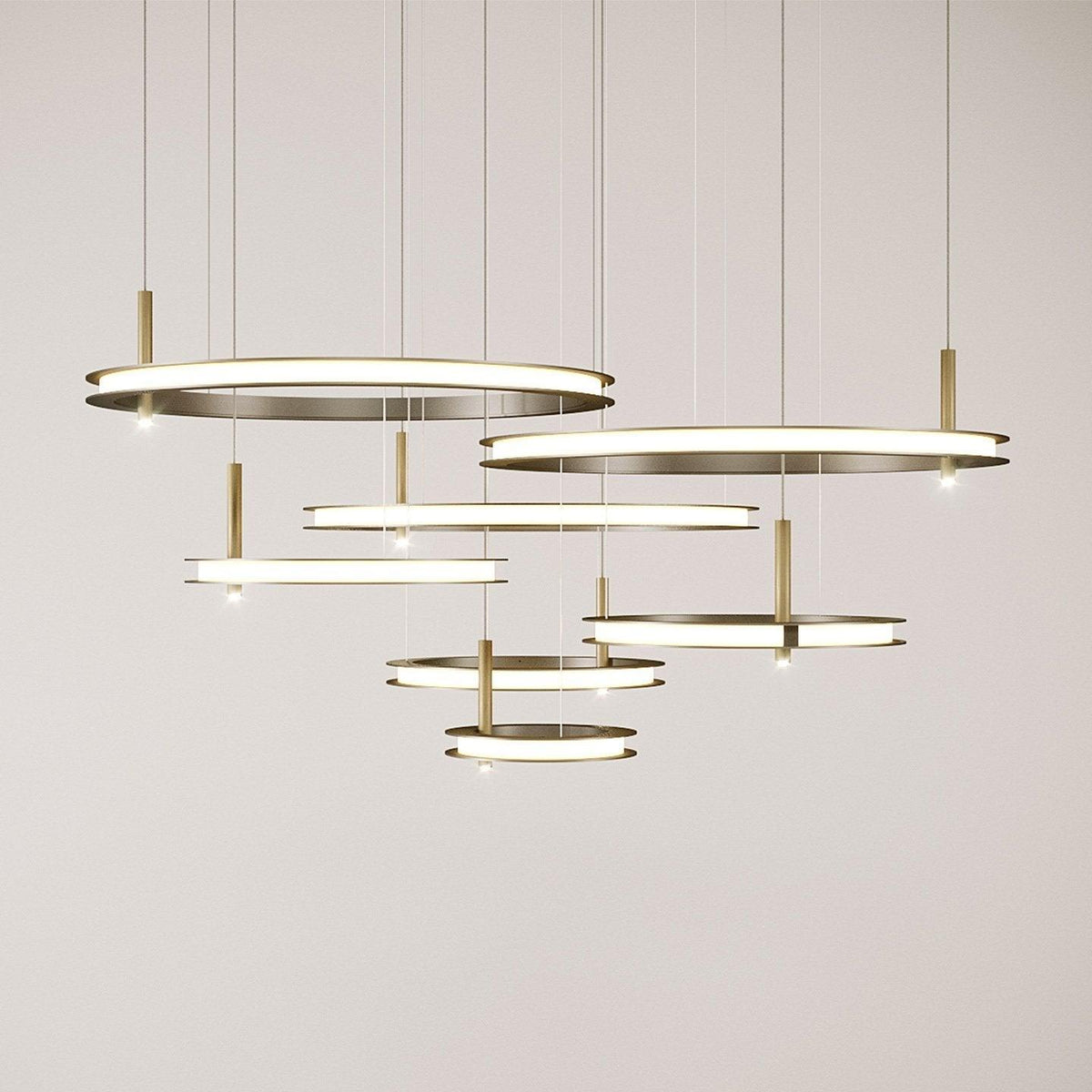 Aurora Chandelier Ring Layered Minimalist - Blowlighting
