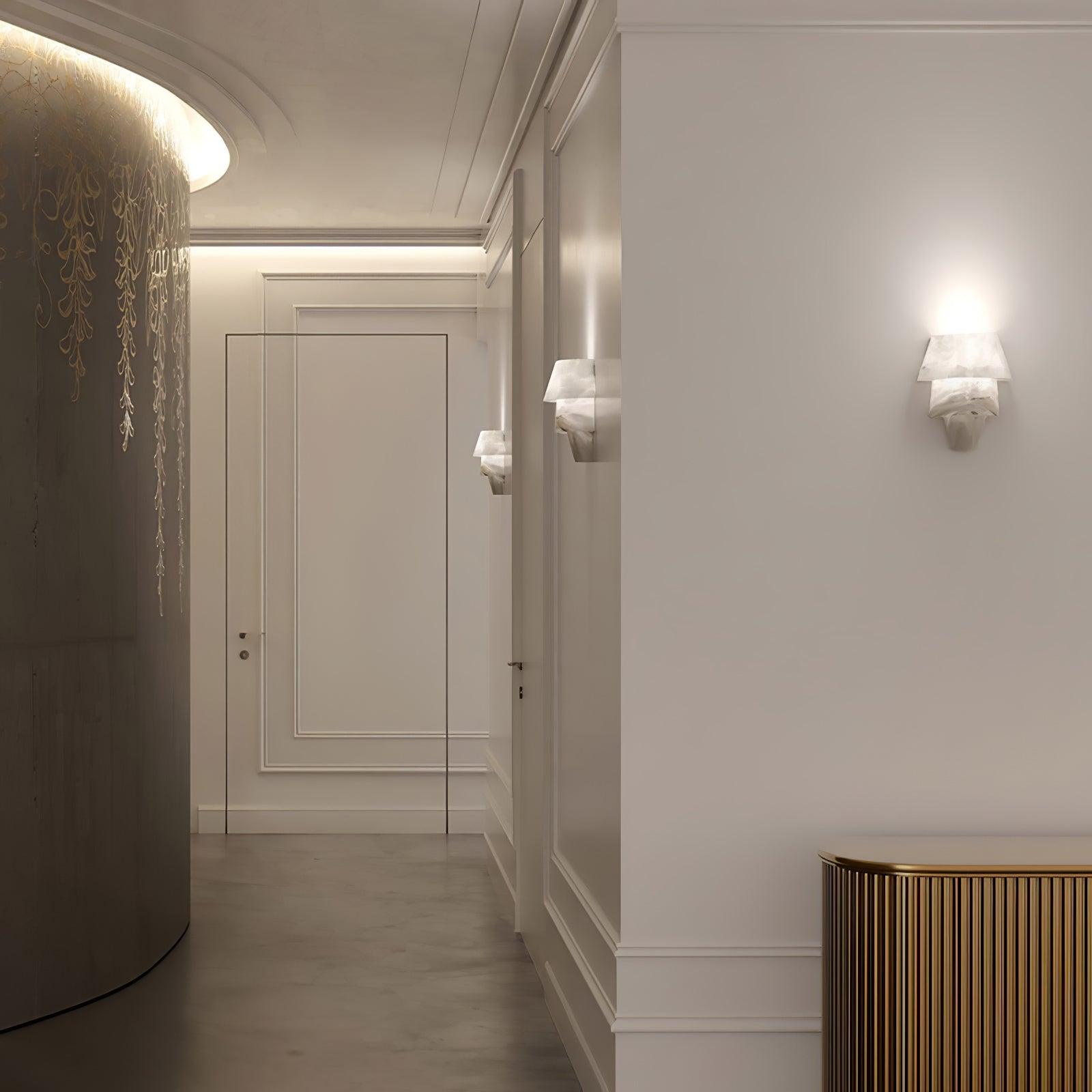 Vyloren Tiered Alabaster Wall Light - Neutralighting