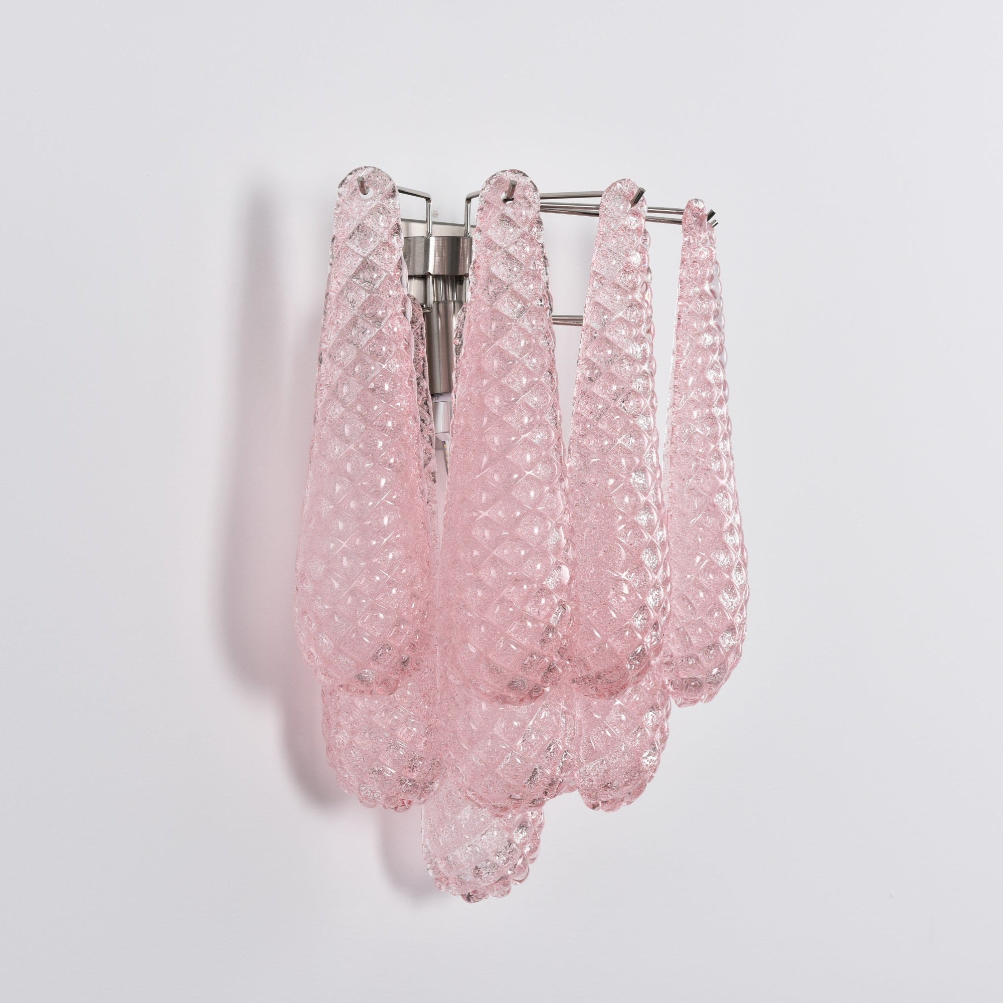 Aurora Wall Lamp Pink Teardrop Glass Floral Artistic - Neutralighting