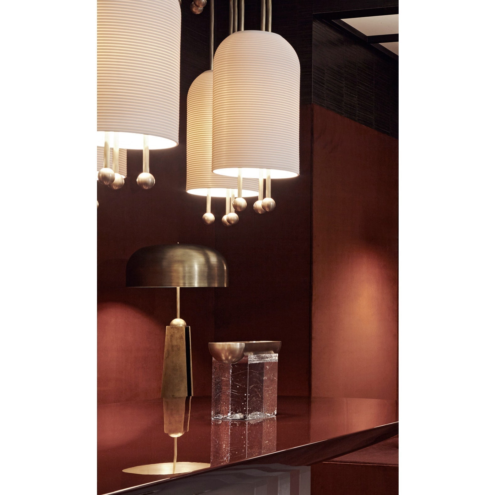 Ucaryra Premium Elegance Metal Glass Lantern Pendant Lamp - Lamp Copper