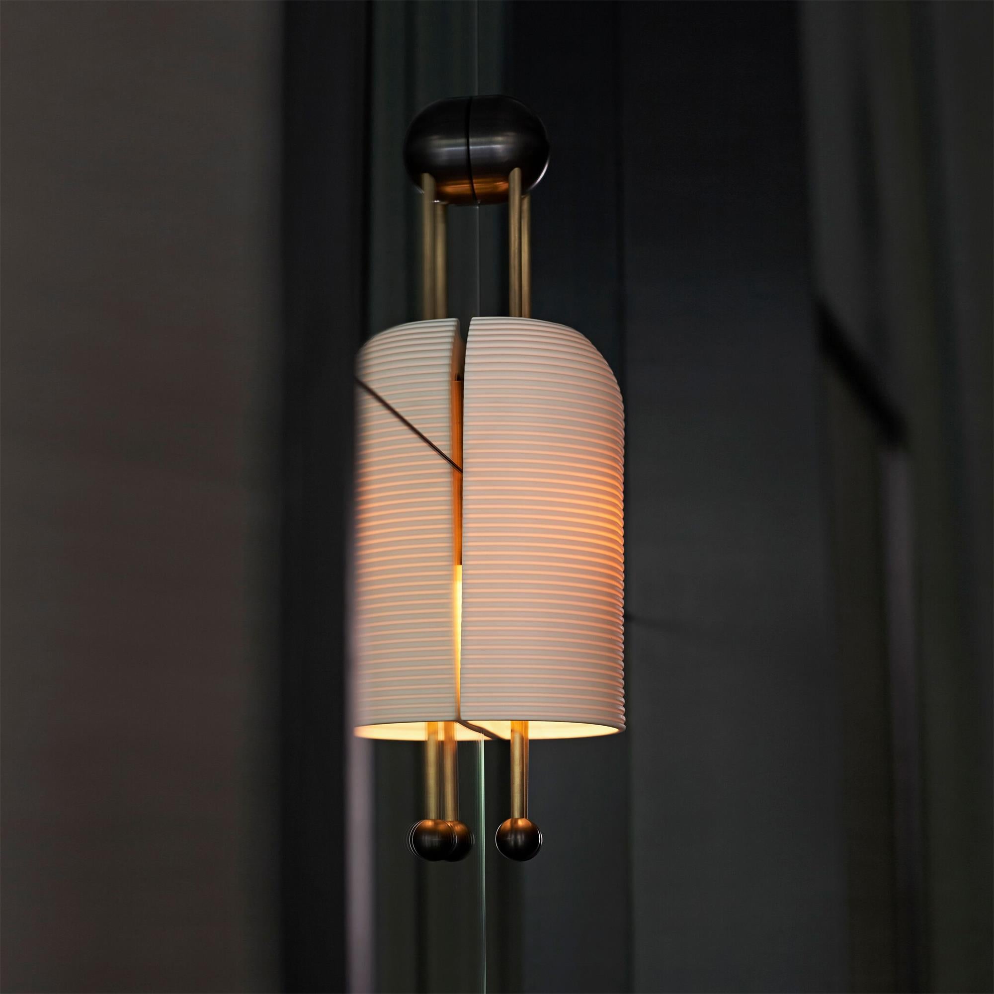 Zelaeora Modern Minimalist Metal Glass Lantern Sconce Wall Lamp - Lamp Copper