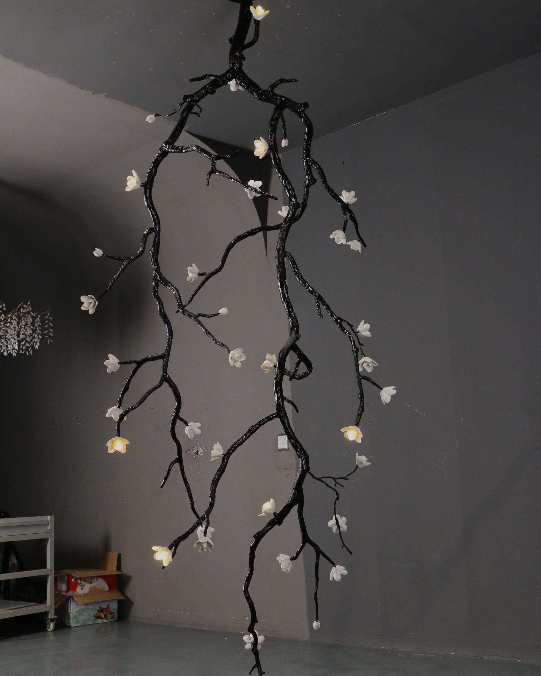 Large Long Branch Flower Chandelier - Blowlighting