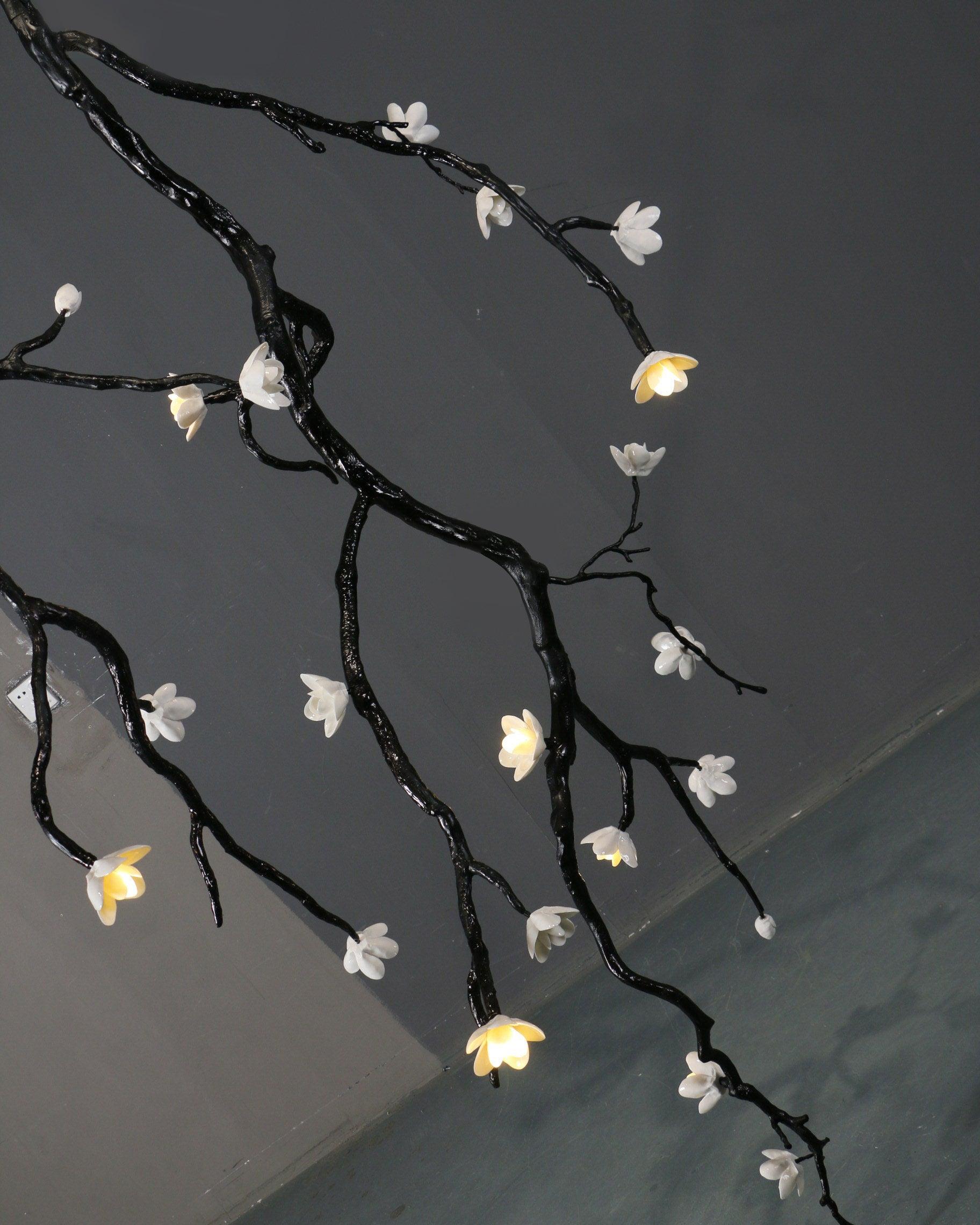 Large Long Branch Flower Chandelier - Blowlighting