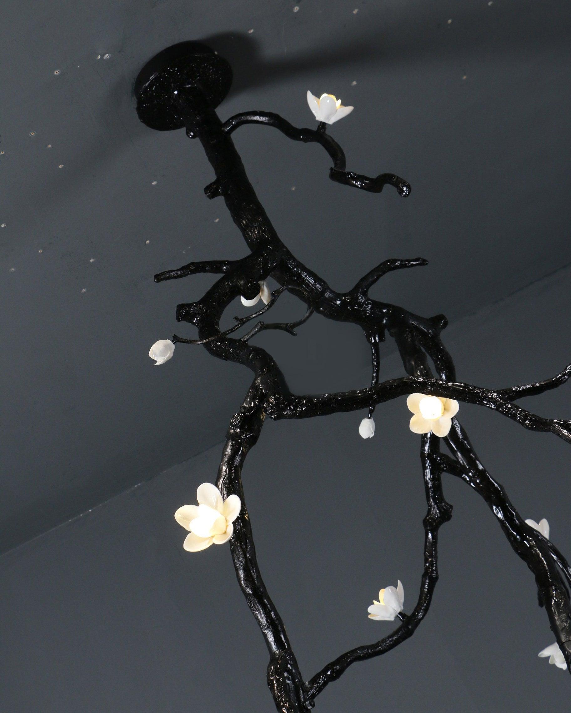 Large Long Branch Flower Chandelier - Blowlighting
