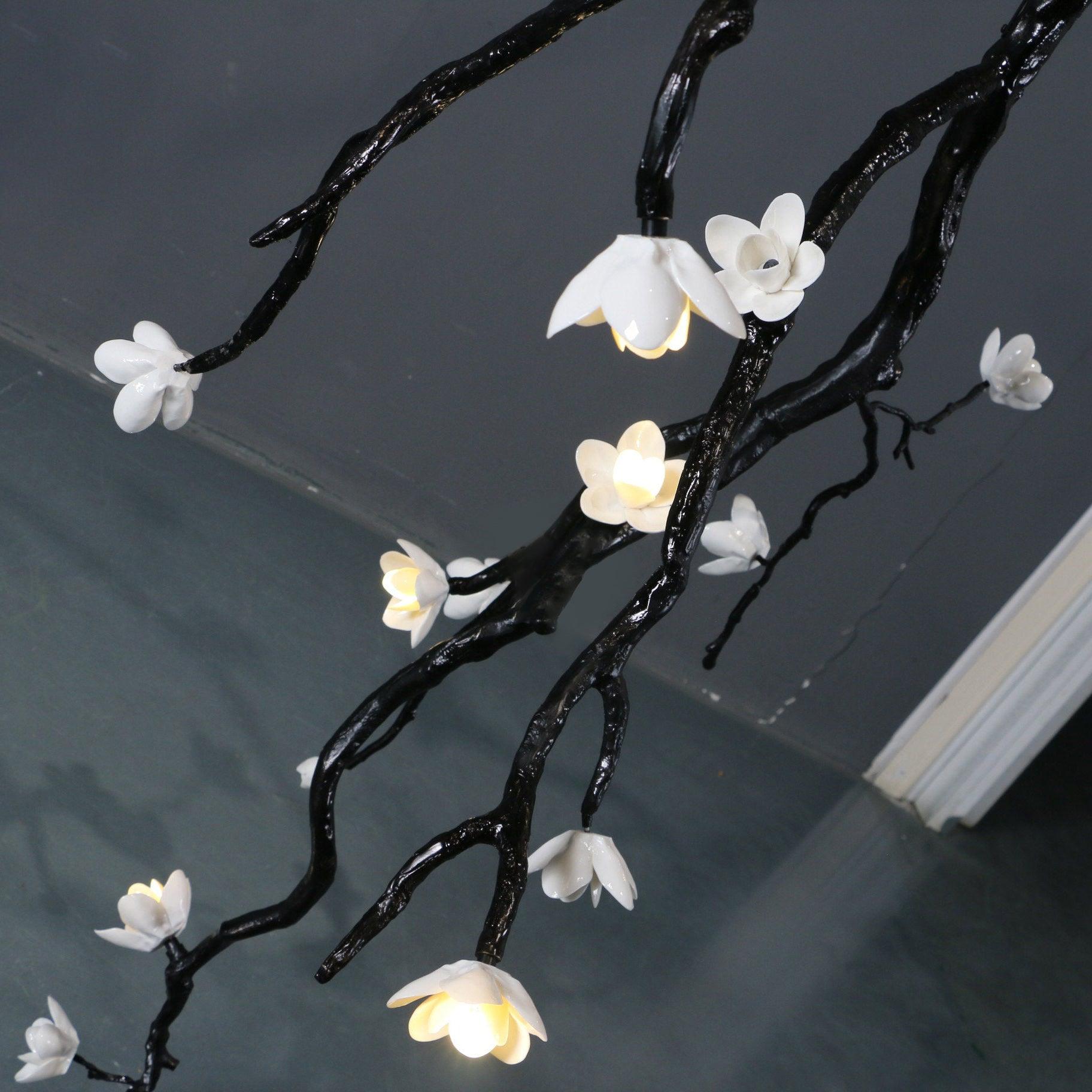Large Long Branch Flower Chandelier - Blowlighting
