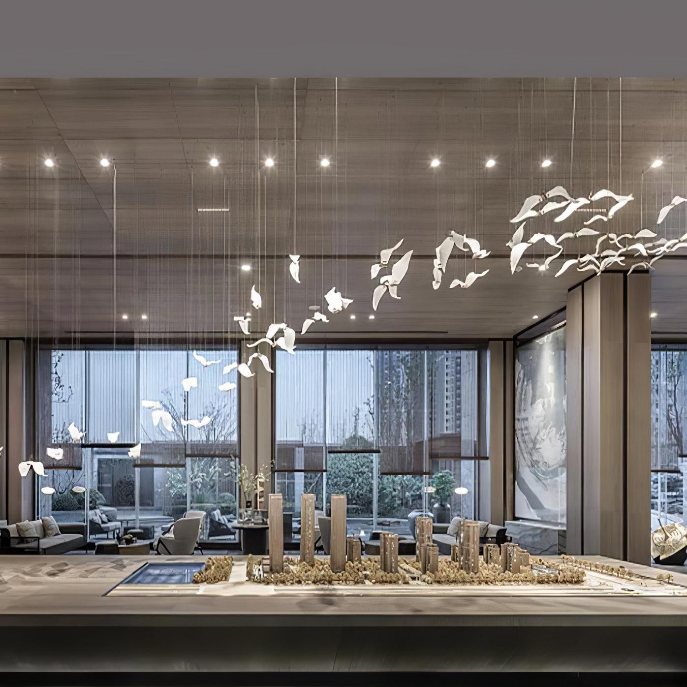 Acariel Luxury Large Seagull Glass Chandelier - Letslighting