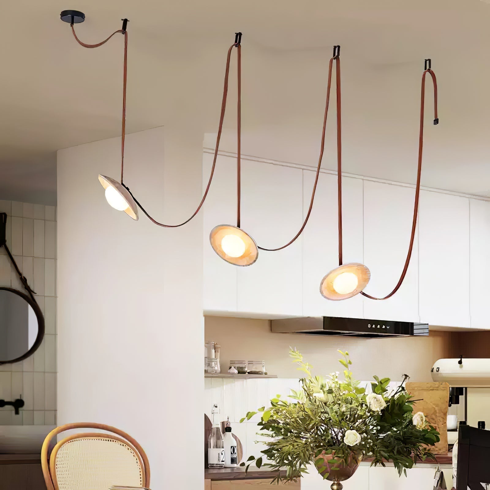 Ulsoryra Organic Travertine Pendant Light Cluster - Neutralighting