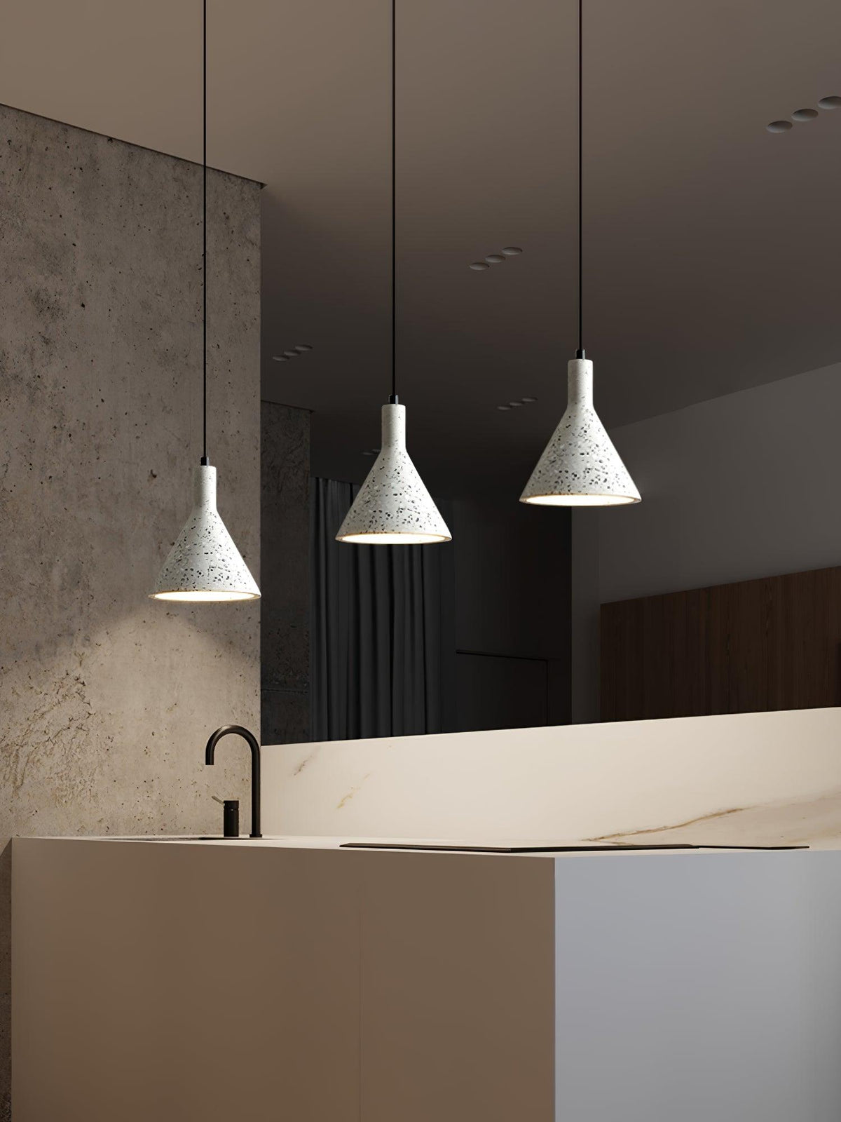 Aurshaor Minimalist Cement Pendant Light - Neutralighting