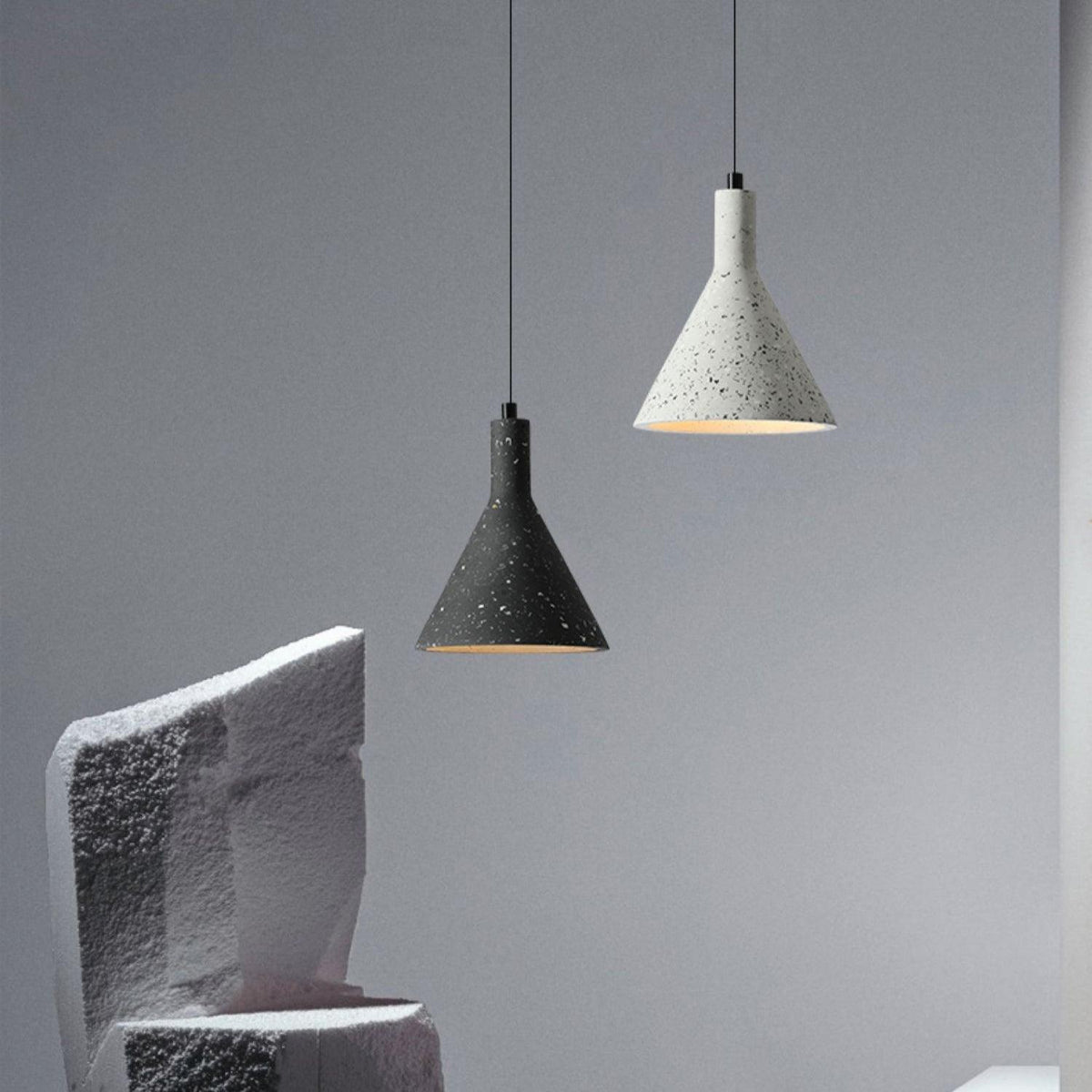 Aurshaor Minimalist Cement Pendant Light - Neutralighting