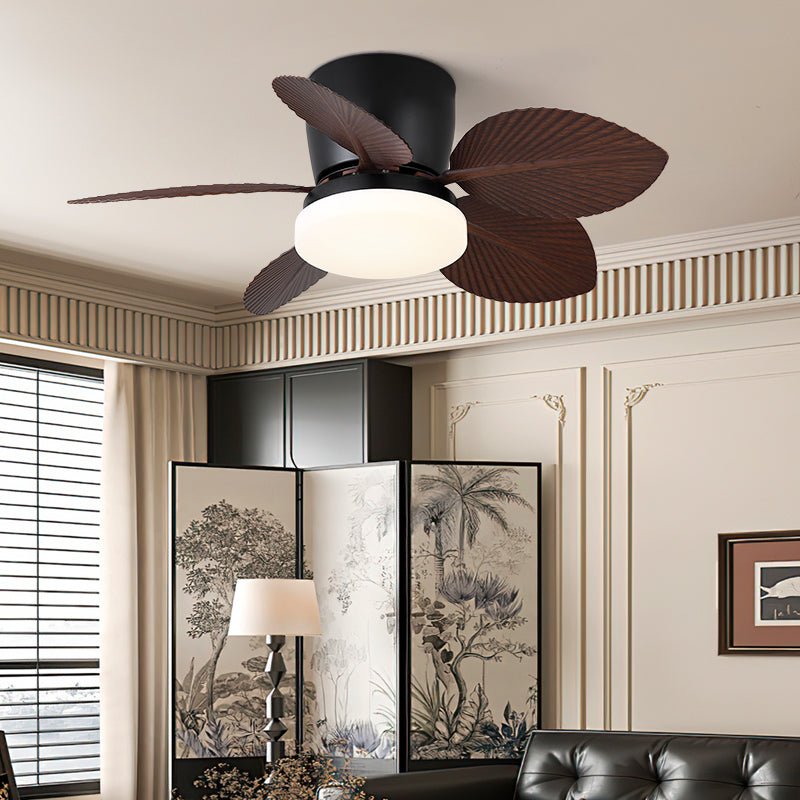 Ventilatore da soffitto con luce Qilv Breeze con indicazione delle dimensioni