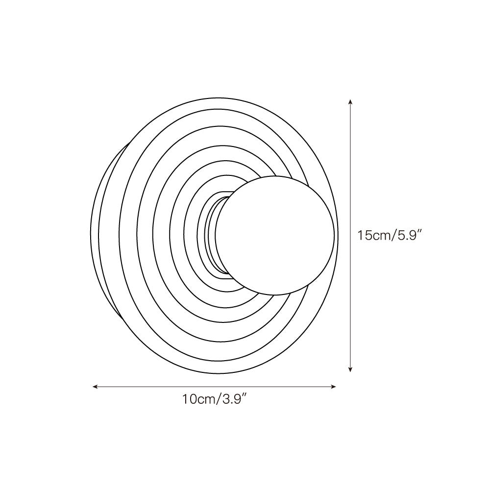 Syraean Modern Minimalist Alabaster Glass Wall Lamp - Lamp Copper
