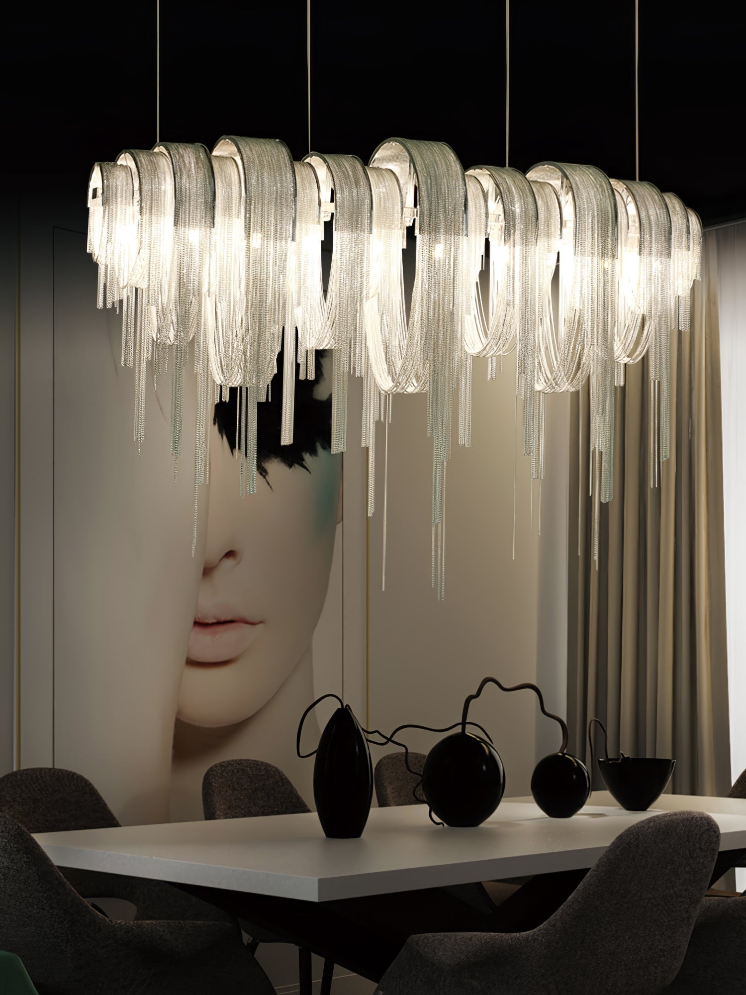 Length Chains Chandelier - Blowlighting
