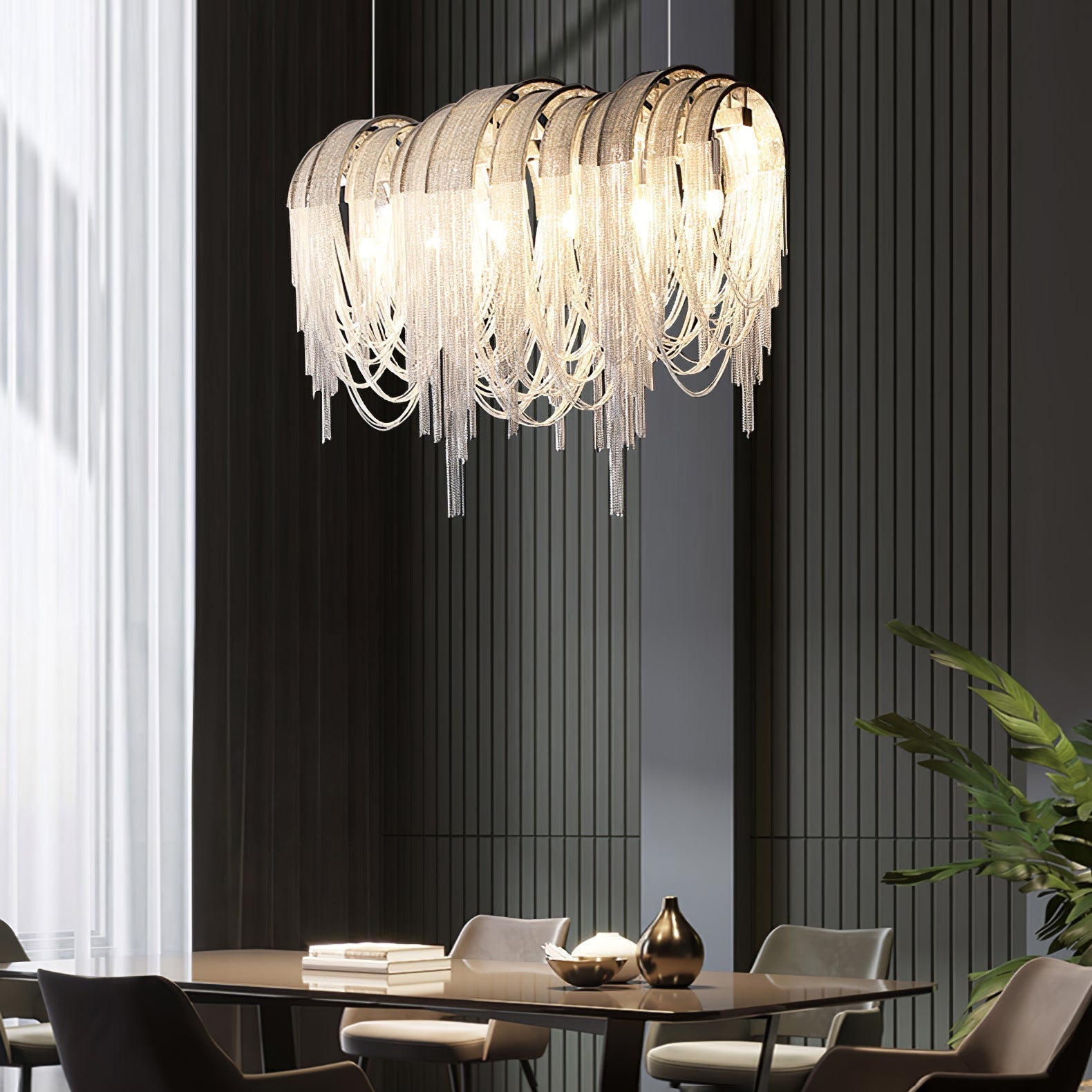 Length Chains Chandelier - Blowlighting