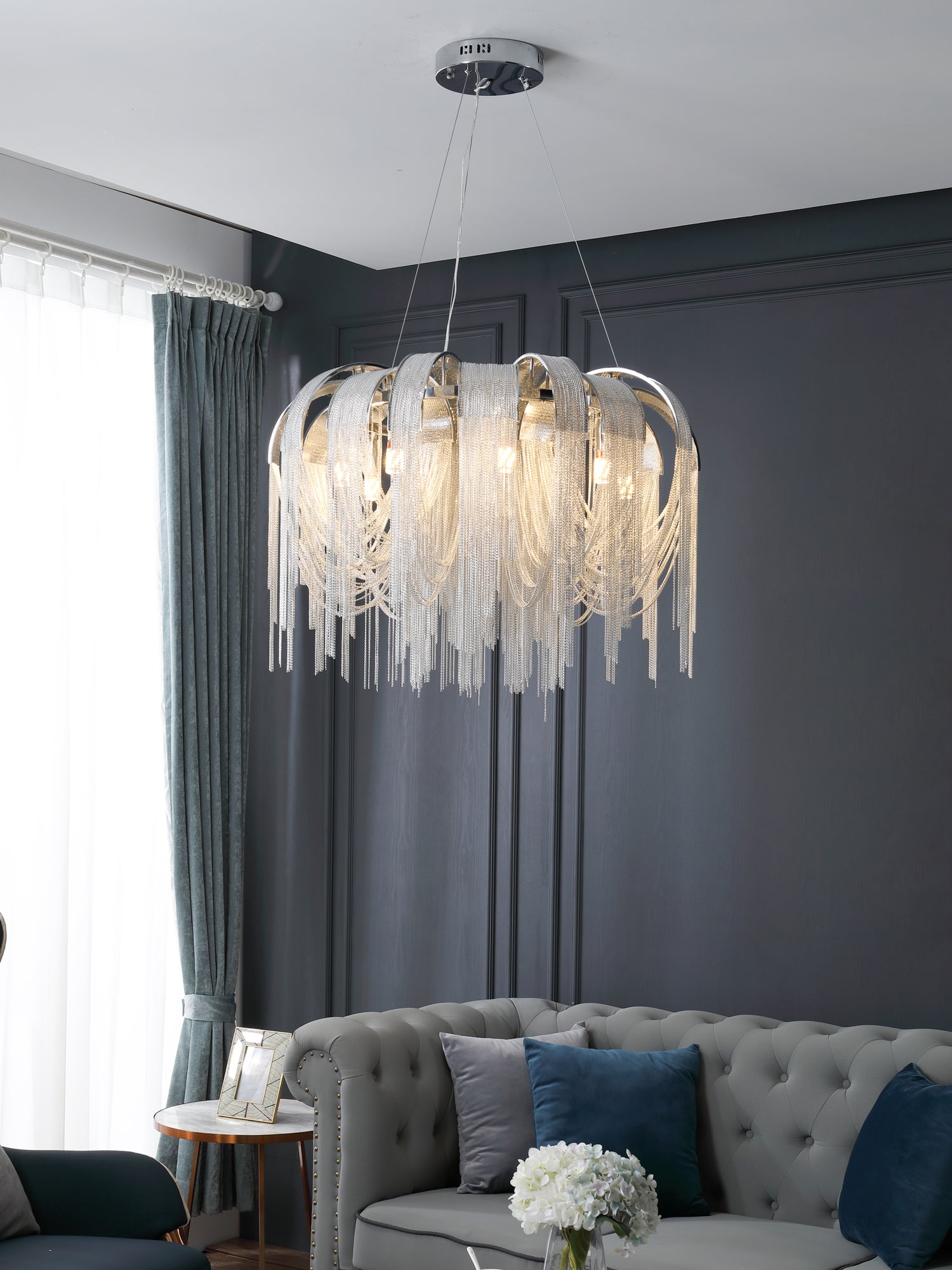 Length Chains Chandelier - Blowlighting