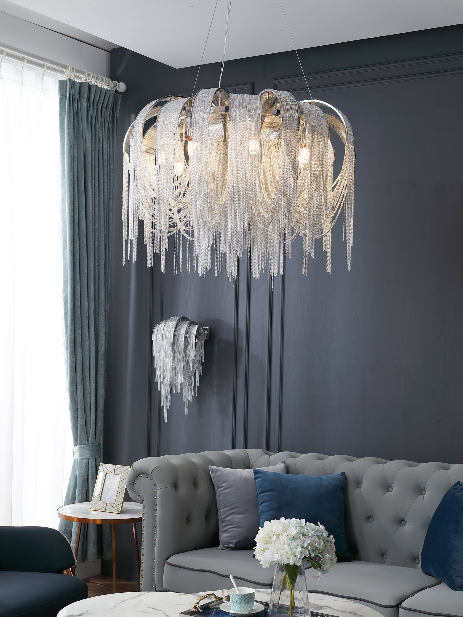 Length Chains Chandelier - Blowlighting