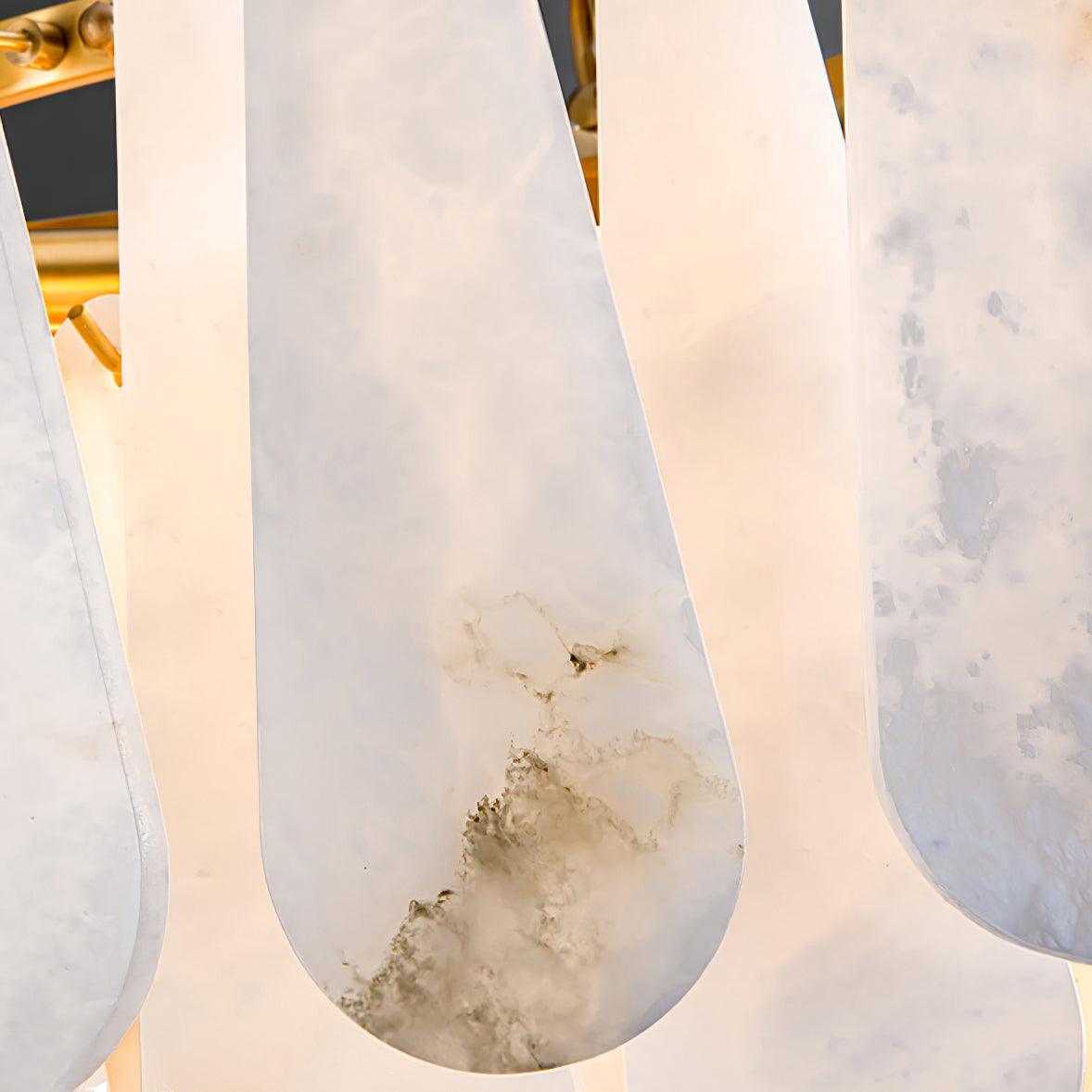 Ucararae Teardrop Alabaster Chandelier - Neutralighting