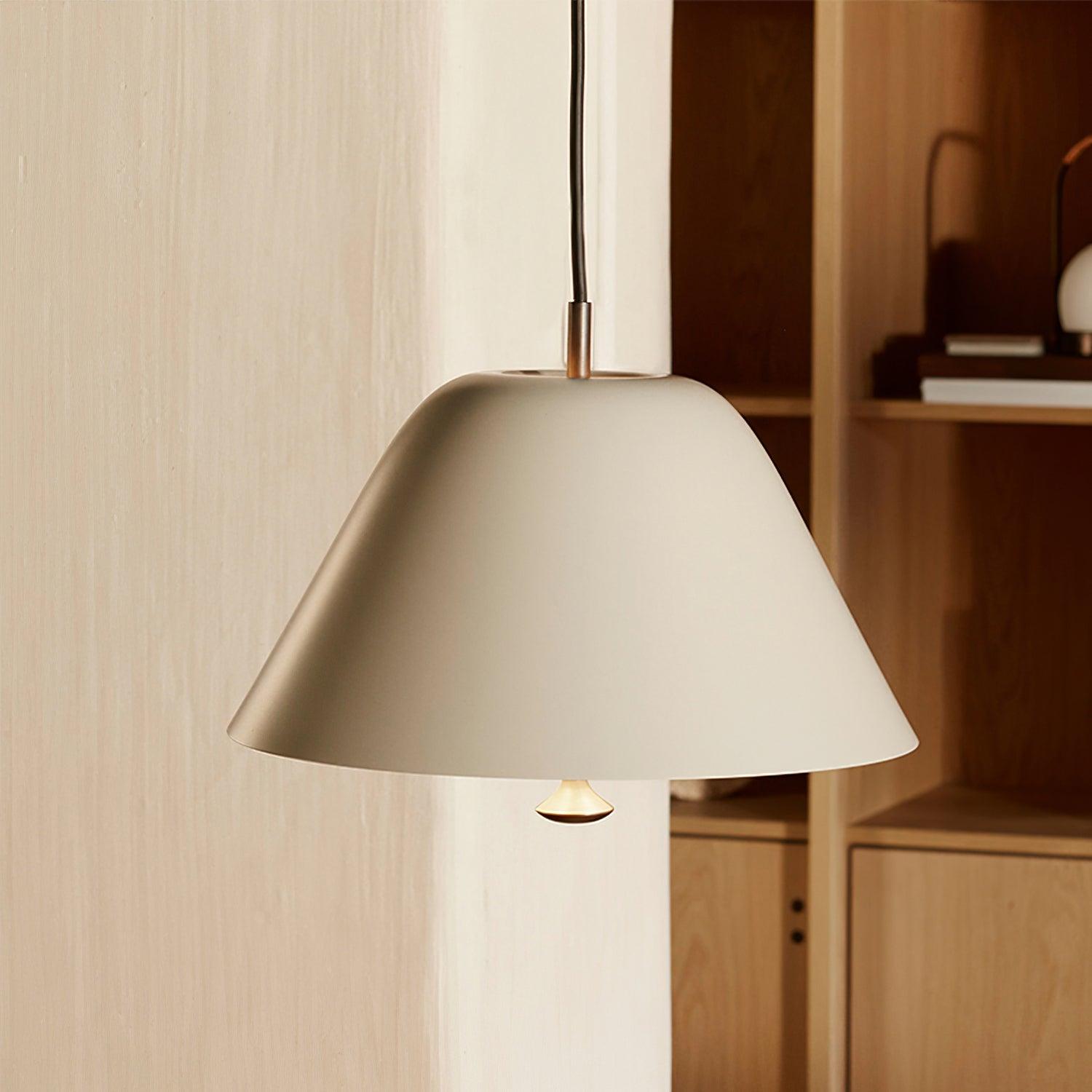 Pendant Lamp Modern Metal Shade in Green and White Minimalist - Letslighting