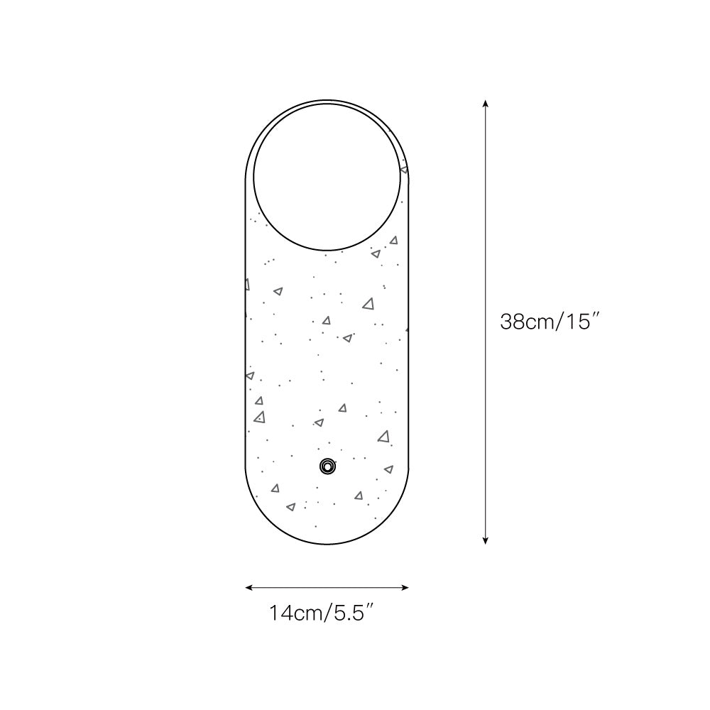 Zeshaen Modern Minimalist Travertine Glass Wall Lamp - Lamp Copper