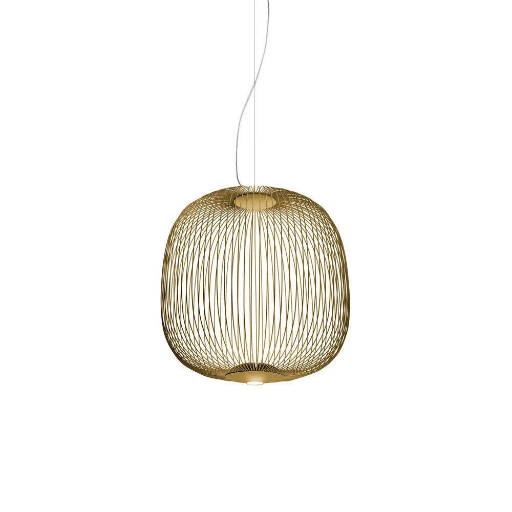 Vadorora Modern Minimalist Cage Metal Pendant Lamp - Lamp Copper