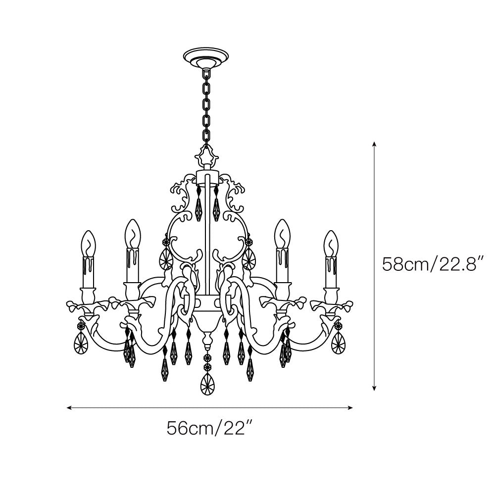 Olrinila Postmodern Luxury Brass Crystal Chandelier - Lamp Copper