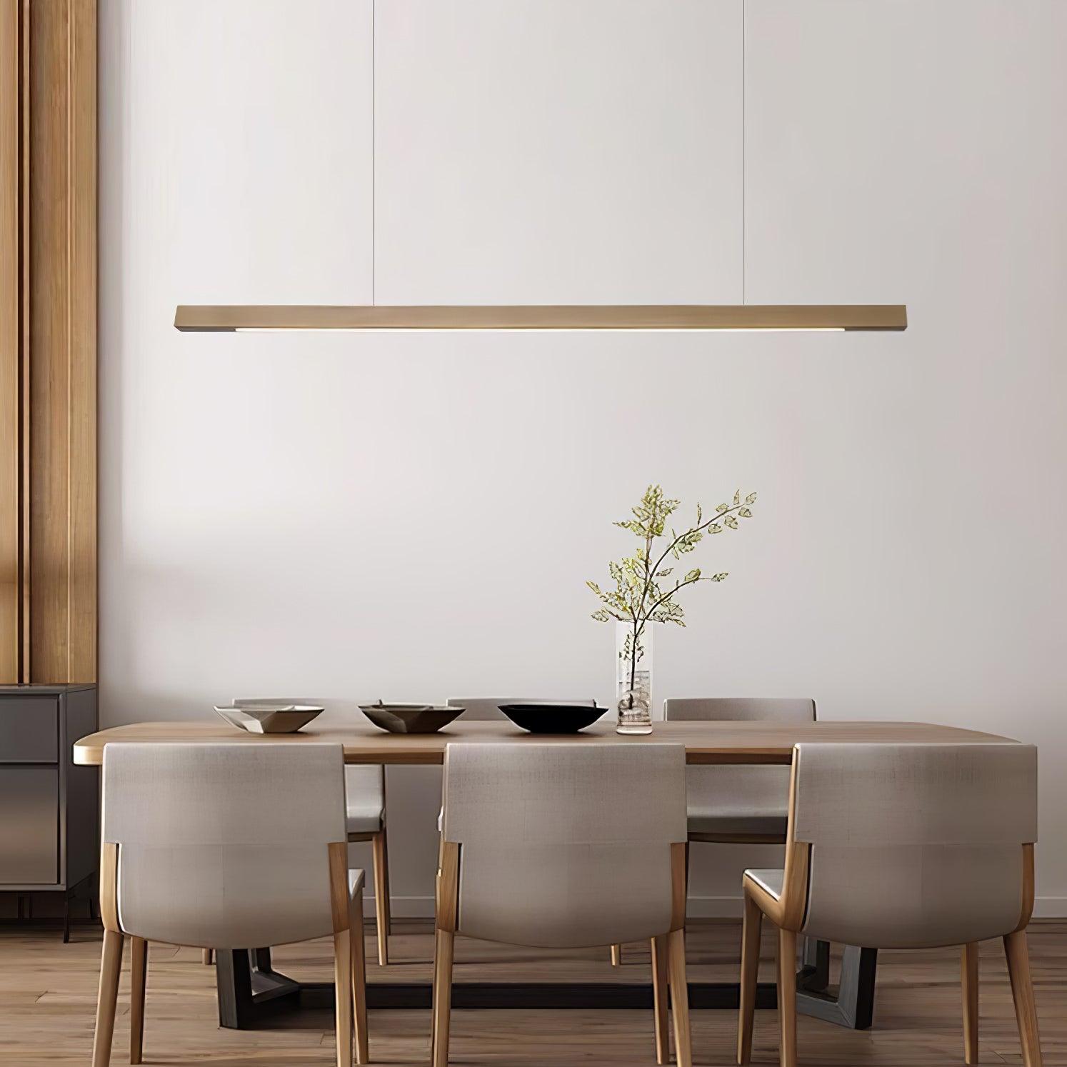 Muto Lampada a Sospensione Lineare a Forma di Bastone Design in Legno