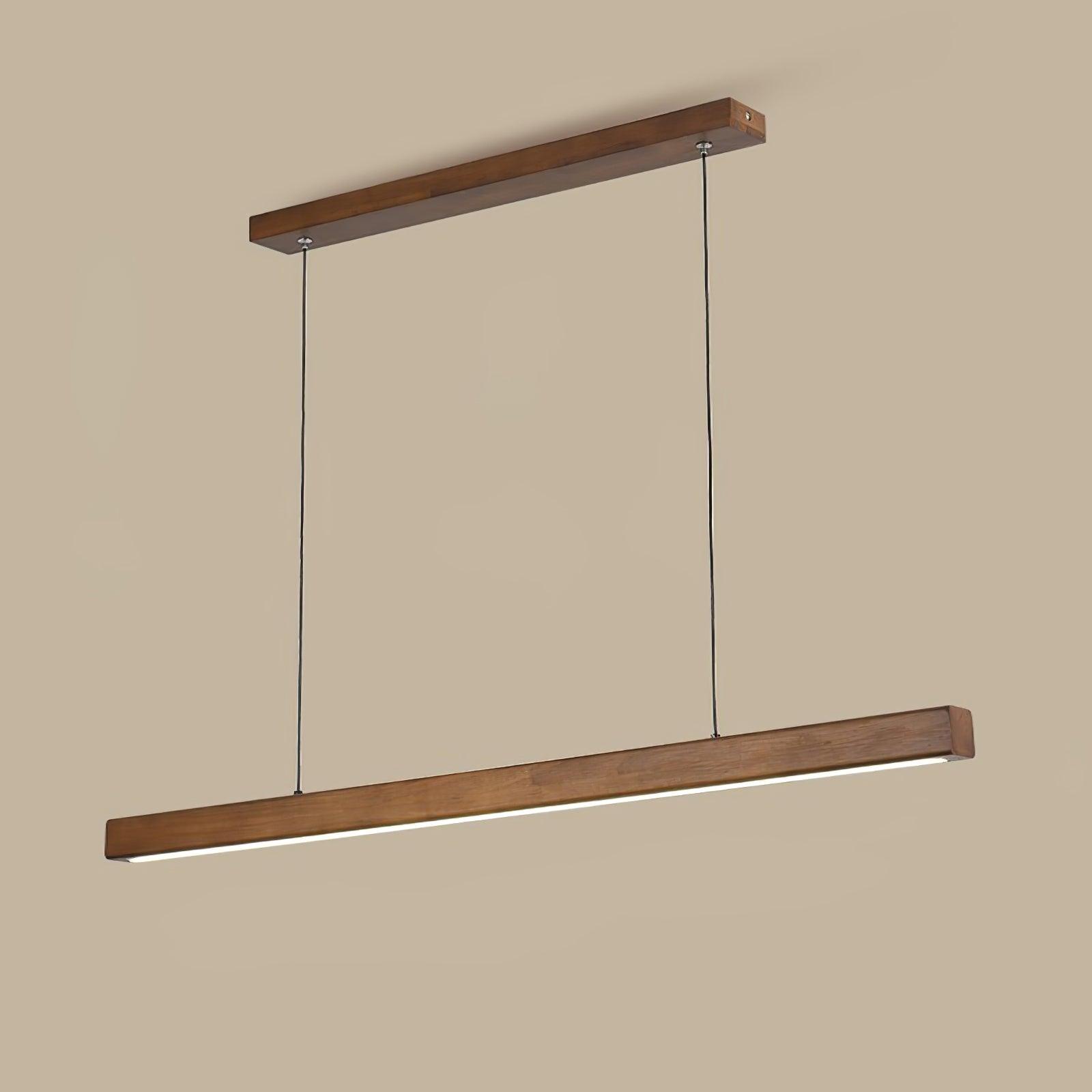 Muto Lampada a Sospensione Lineare a Forma di Bastone Design in Legno