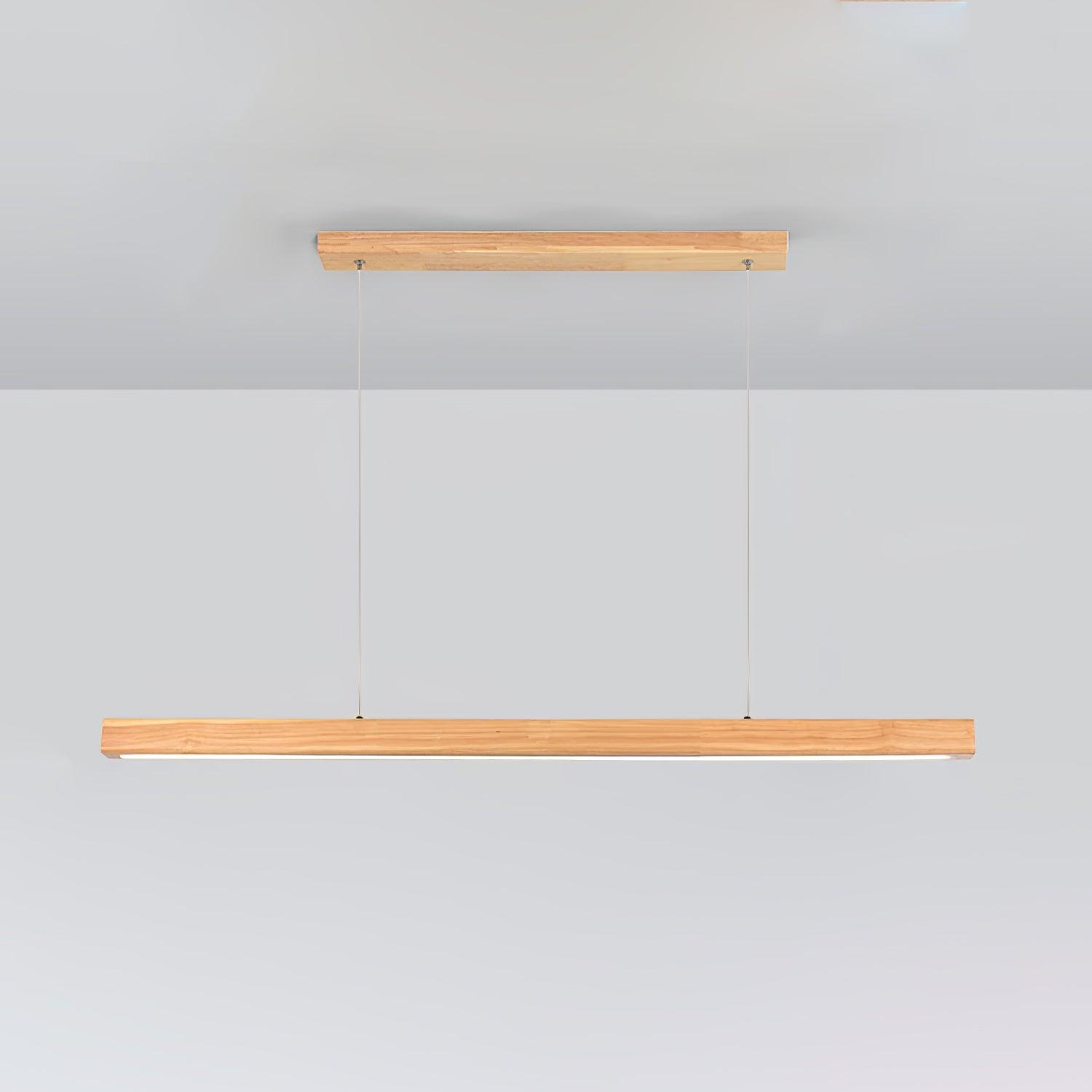 Muto Lampada a Sospensione Lineare a Forma di Bastone Design in Legno