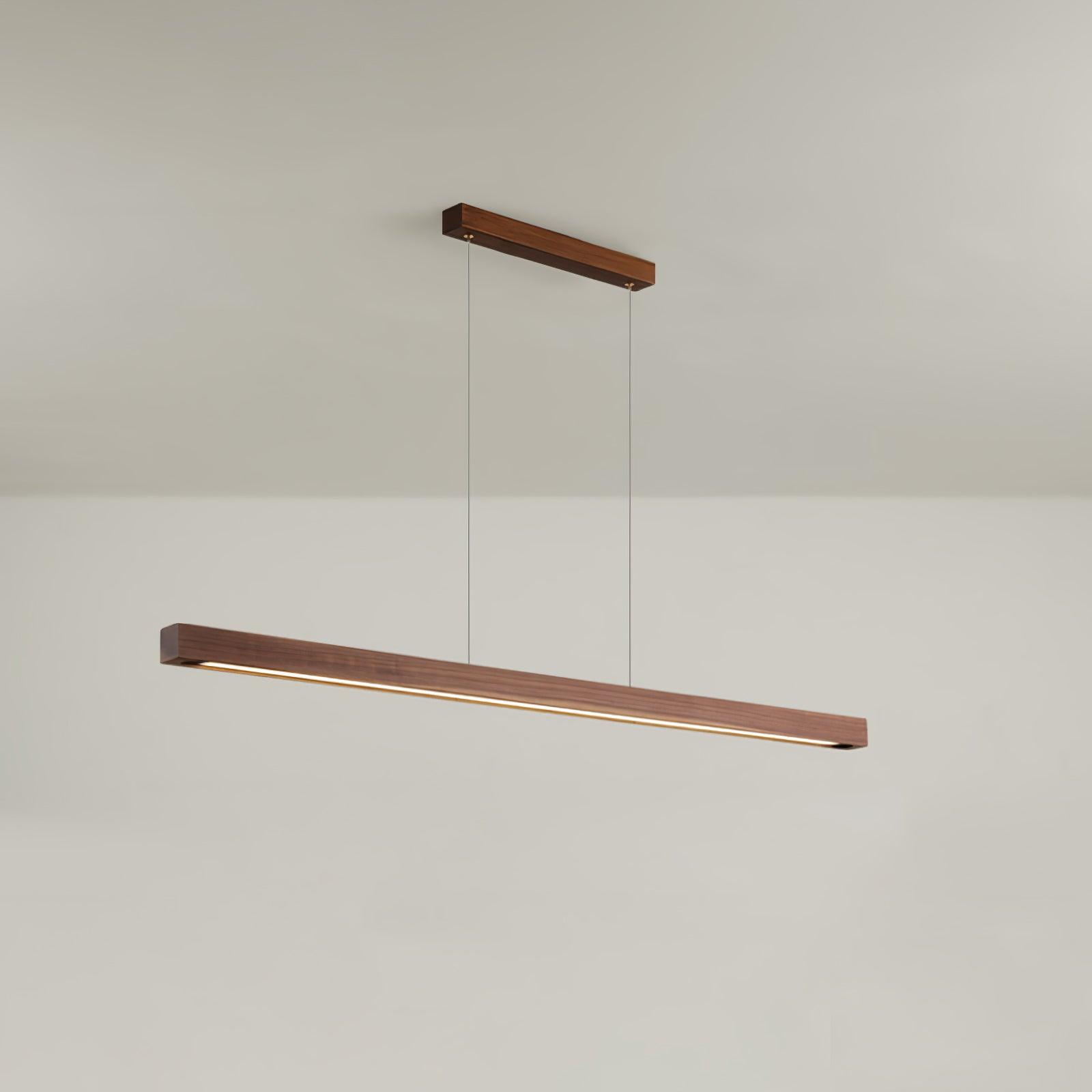 Muto Lampada a Sospensione Lineare a Forma di Bastone Design in Legno