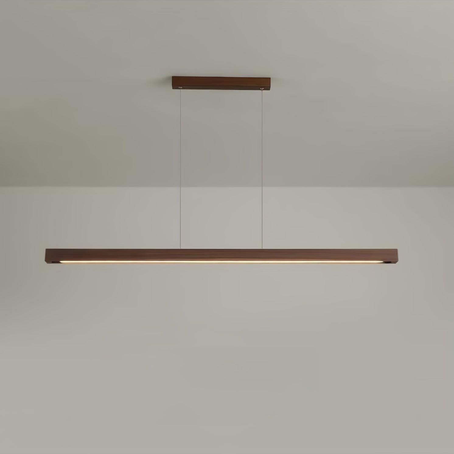 Muto Lampada a Sospensione Lineare a Forma di Bastone Design in Legno