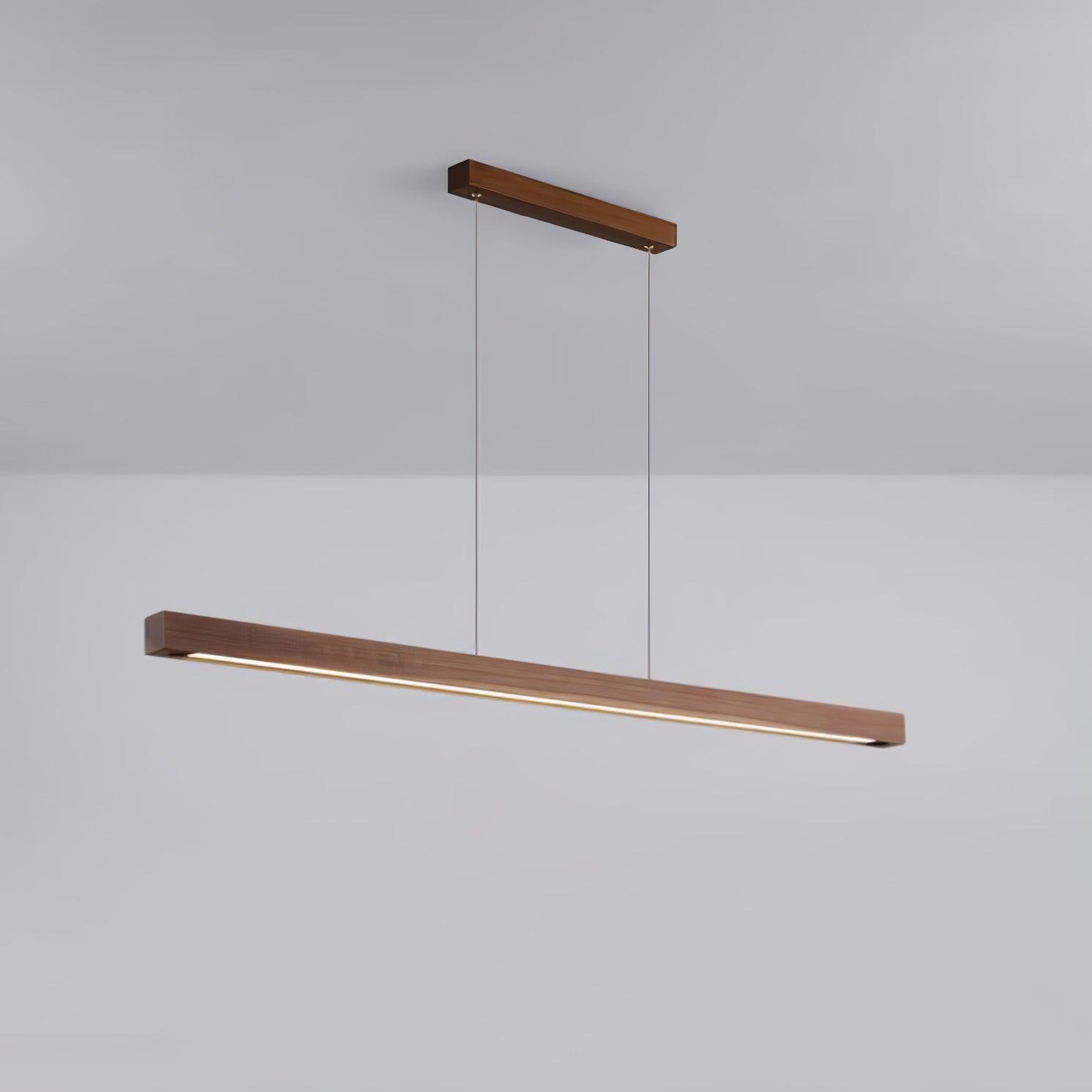 Muto Lampada a Sospensione Lineare a Forma di Bastone Design in Legno