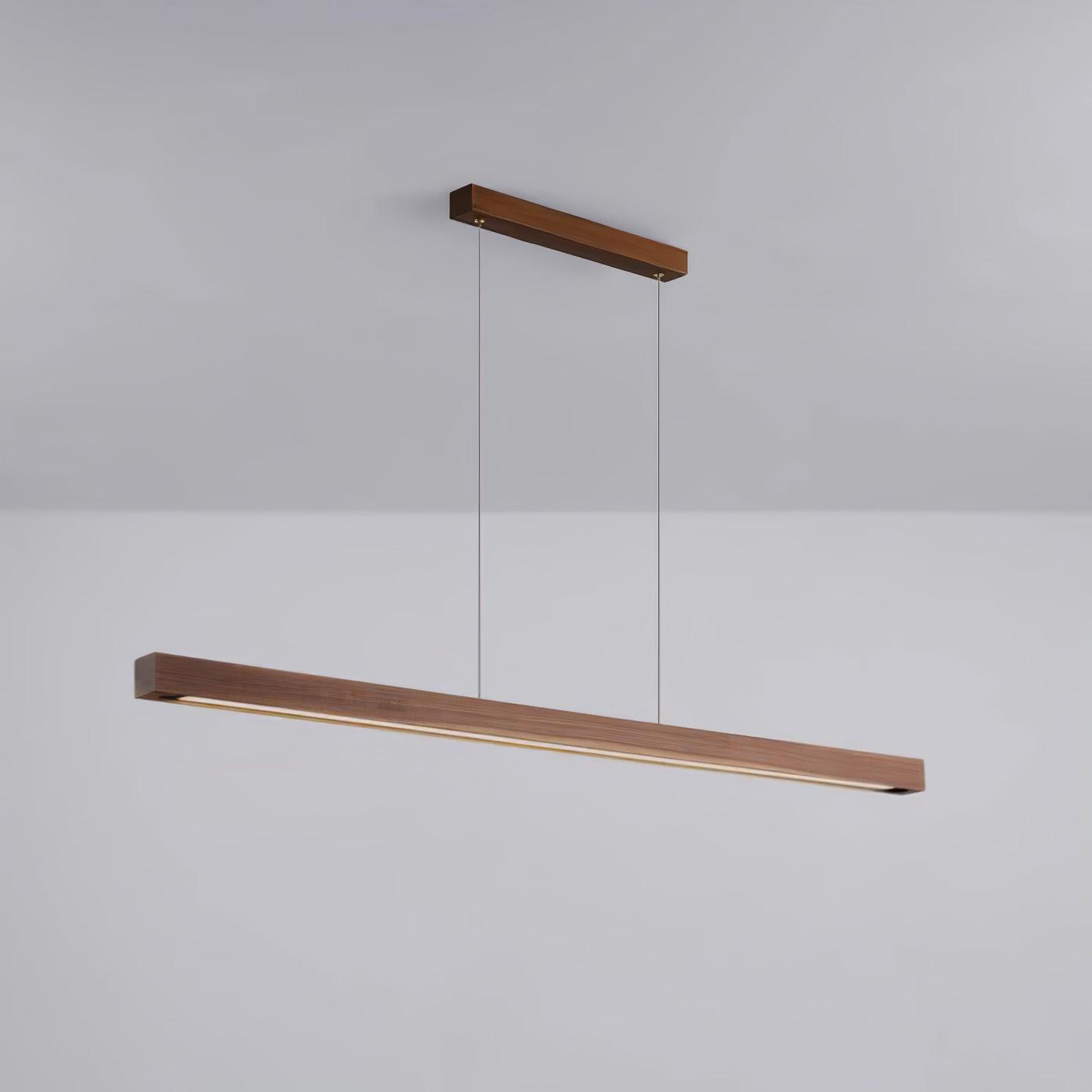 Muto Lampada a Sospensione Lineare a Forma di Bastone Design in Legno