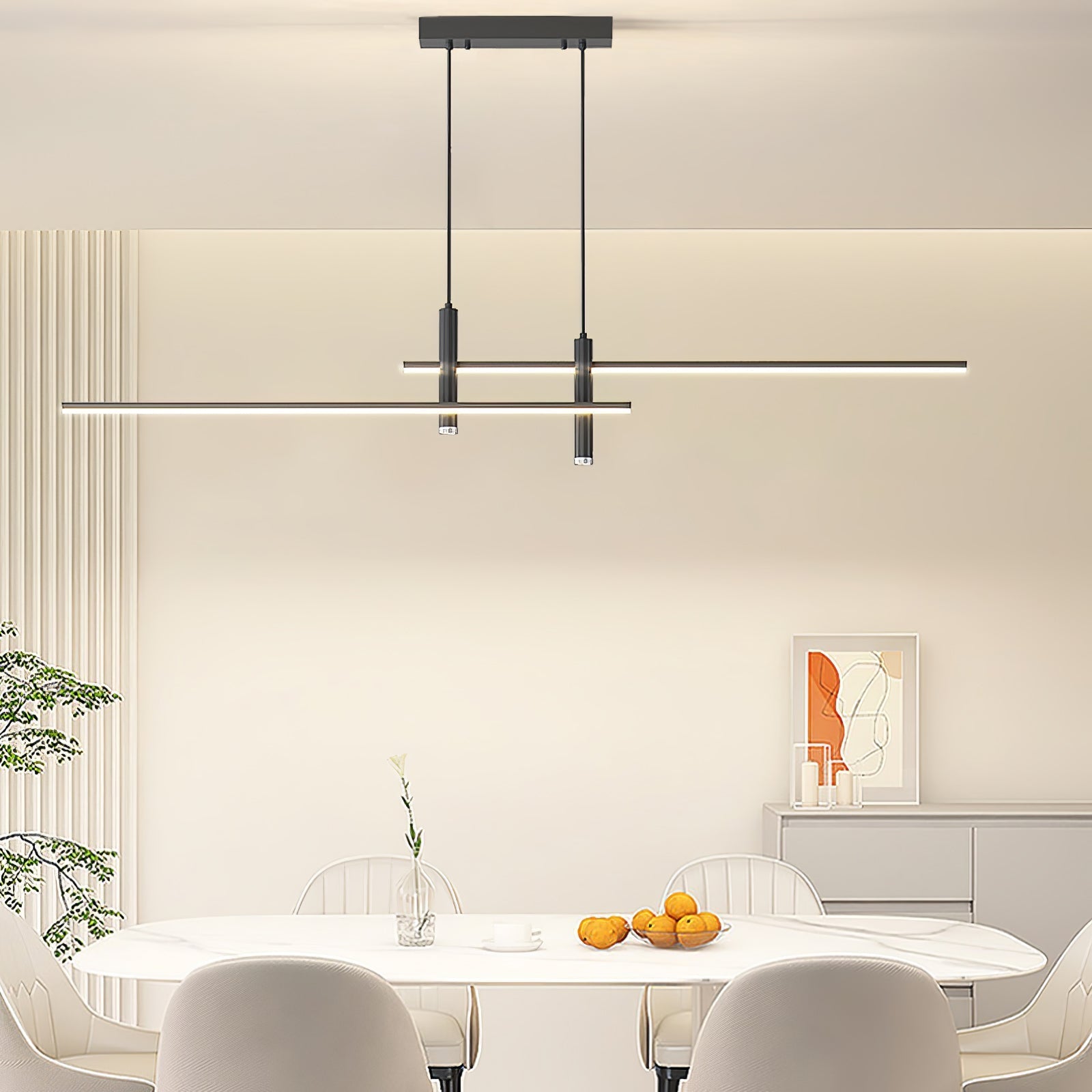 Arisha Lampada a Sospensione Lineare Moderna per Sala da Pranzo