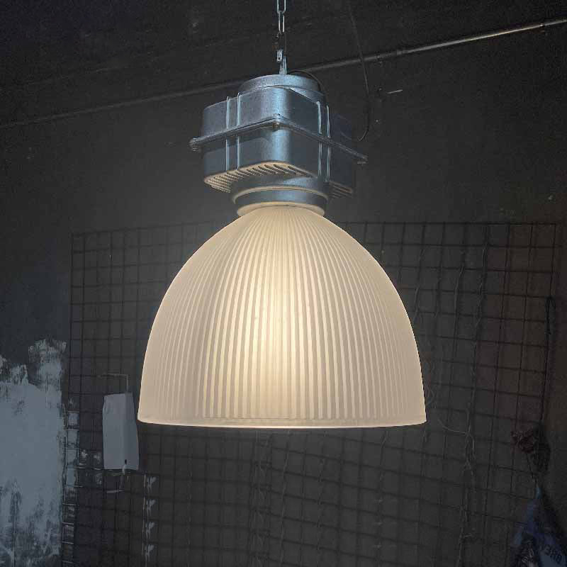 Vosilis Vintage Farmhouse Metal Glass Pendant Light - Lamp Copper