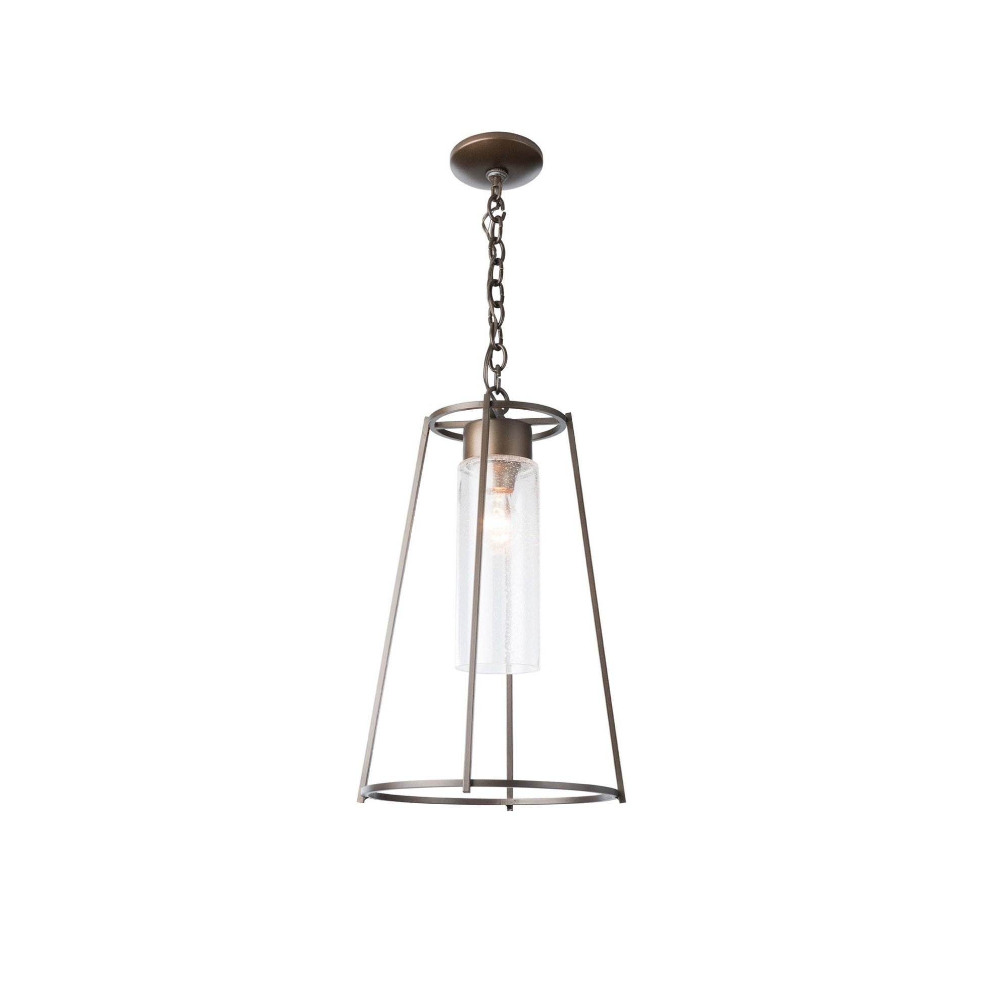 Vasilora Vintage Industrial Metal Glass Outdoor Pendant Lamp - Lamp Copper