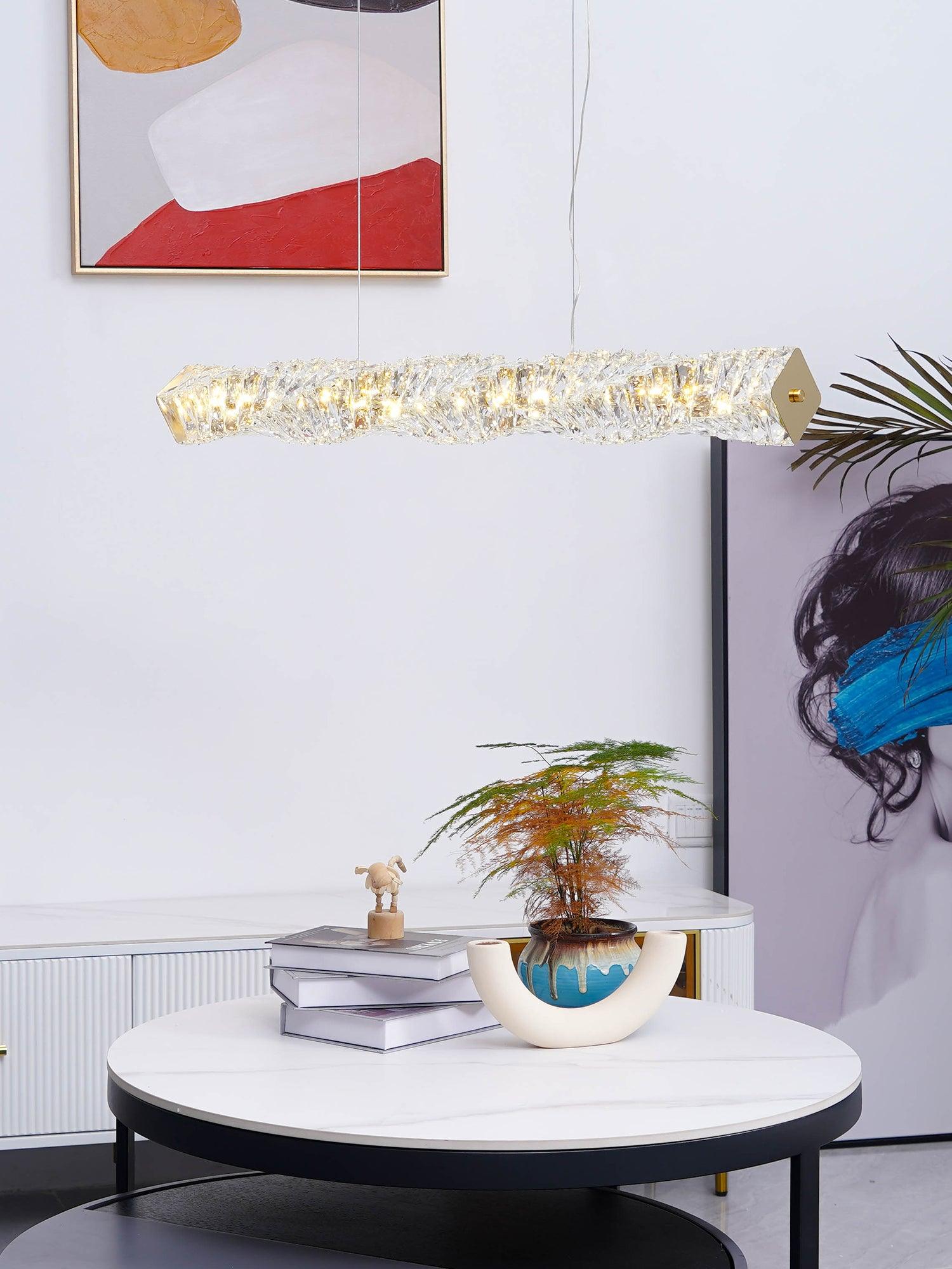 Long Crystal Pendant Lamp - Blowlighting