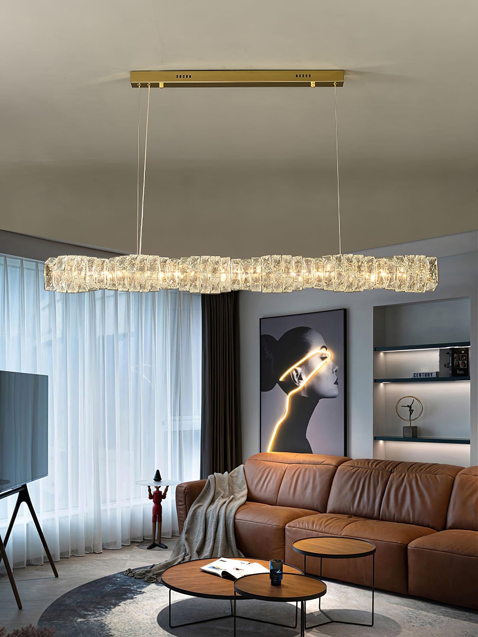 Long Crystal Pendant Lamp - Blowlighting