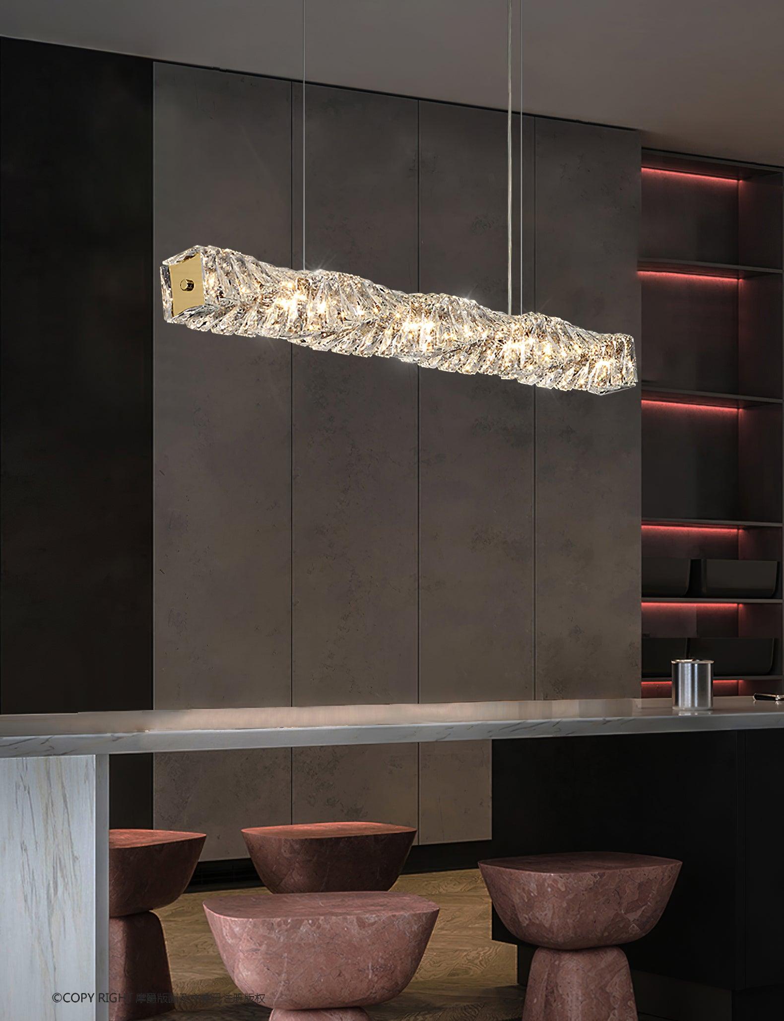 Long Crystal Pendant Lamp - Blowlighting