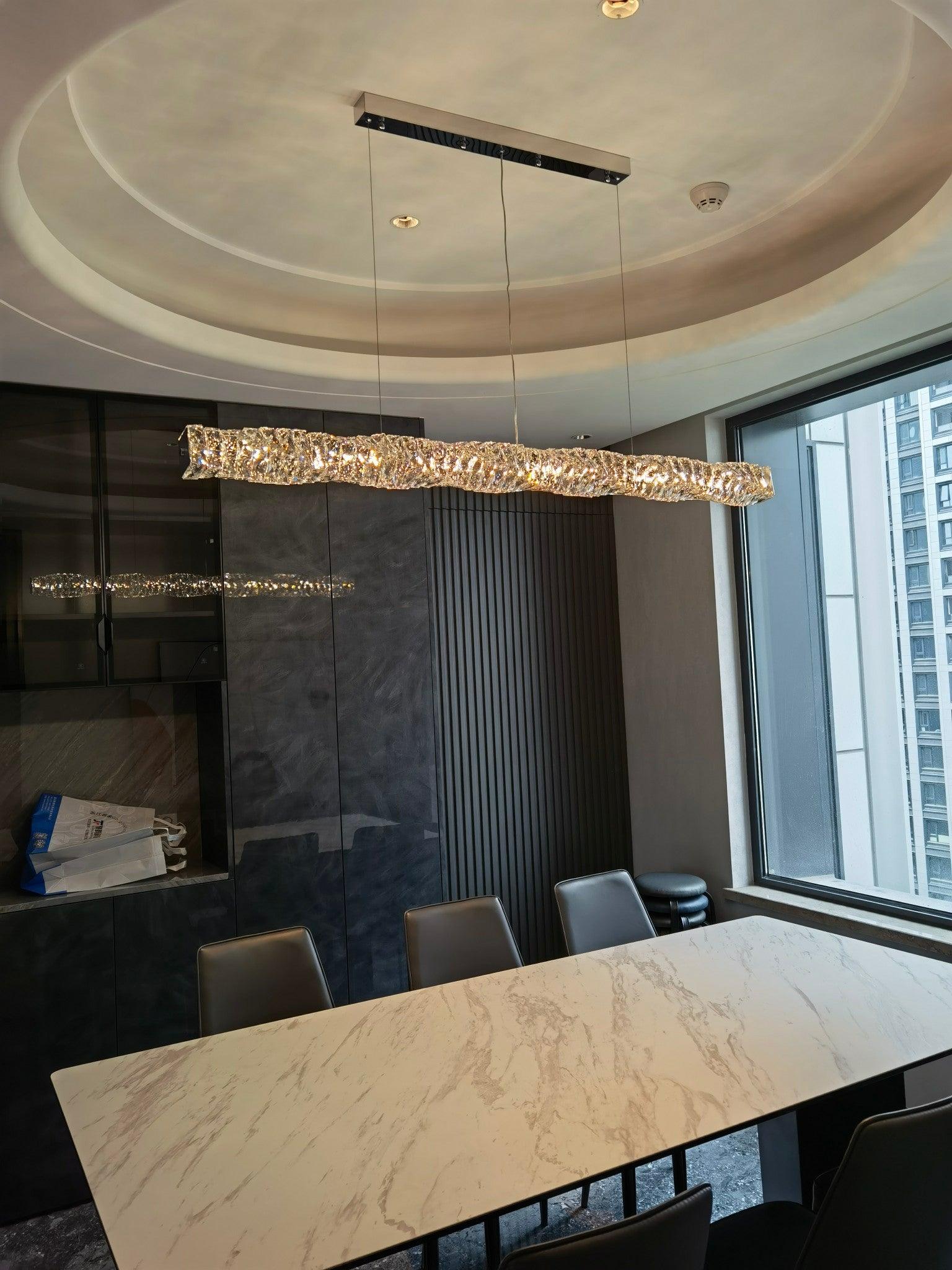 Long Crystal Pendant Lamp - Blowlighting