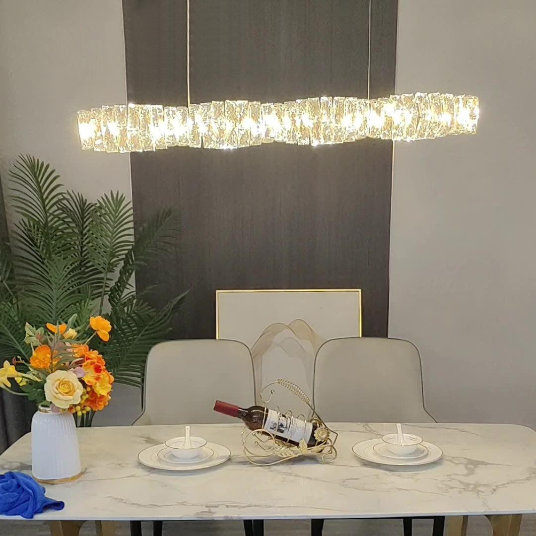 Long Crystal Pendant Lamp - Blowlighting