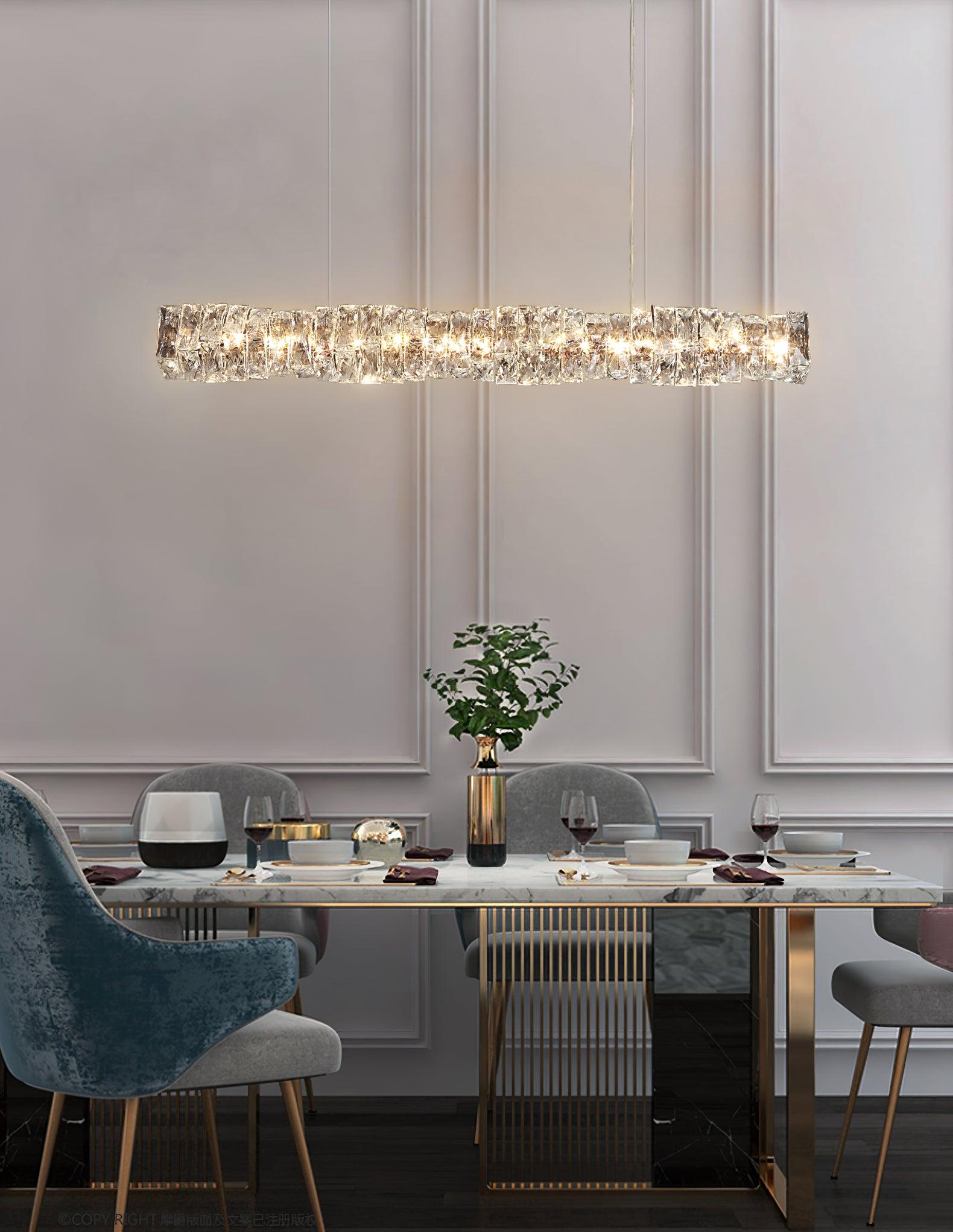 Long Crystal Pendant Lamp - Blowlighting