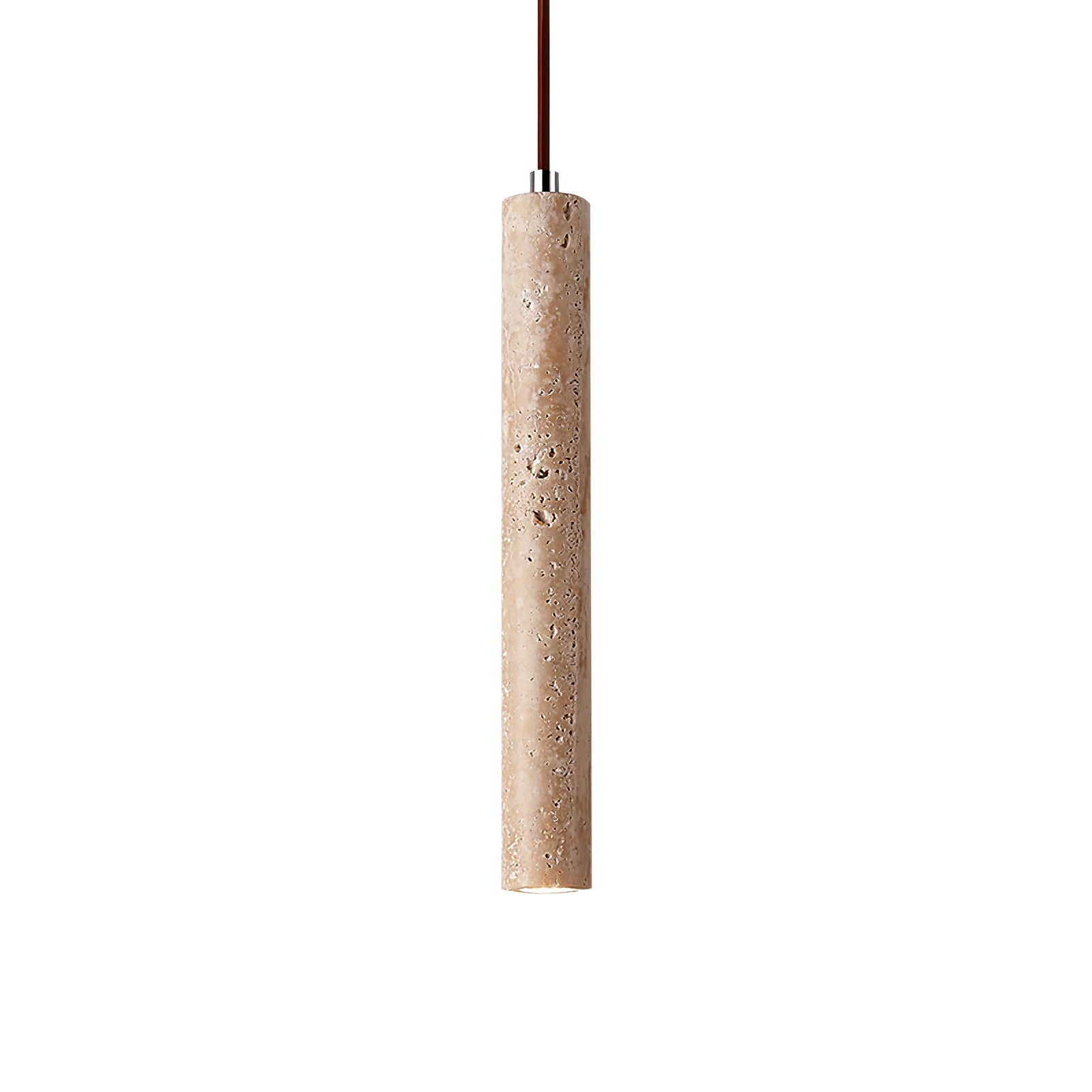 Olvynarae Cylindrical Travertine Pendant Light - Neutralighting