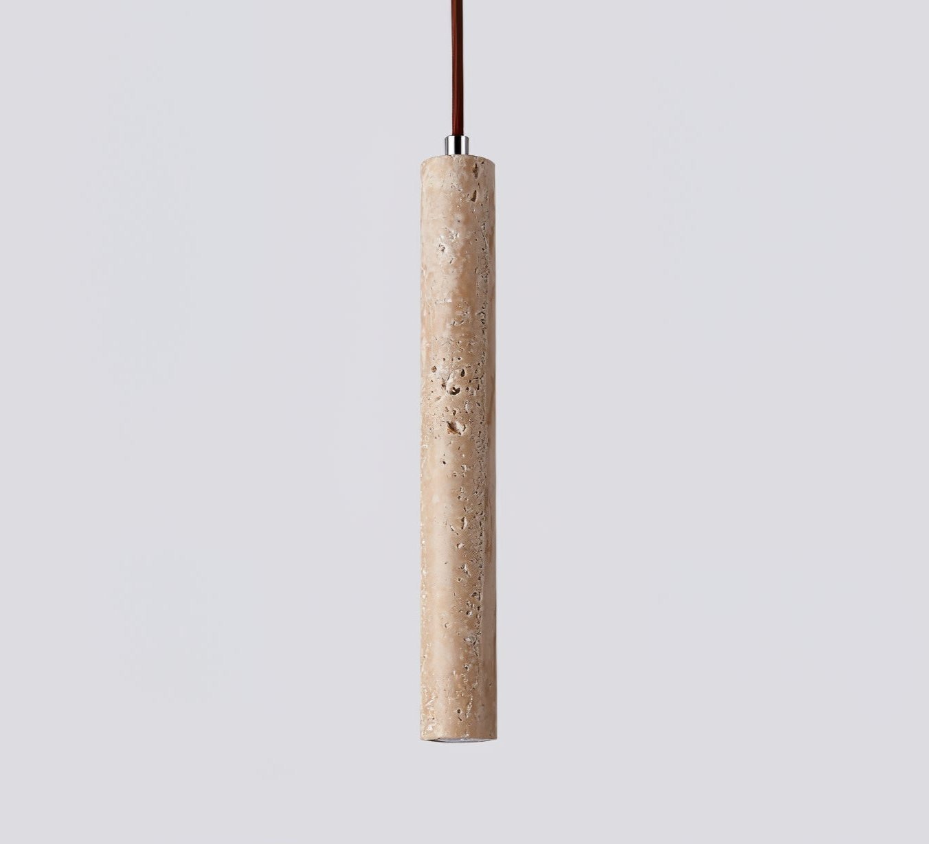 Olvynarae Cylindrical Travertine Pendant Light - Neutralighting