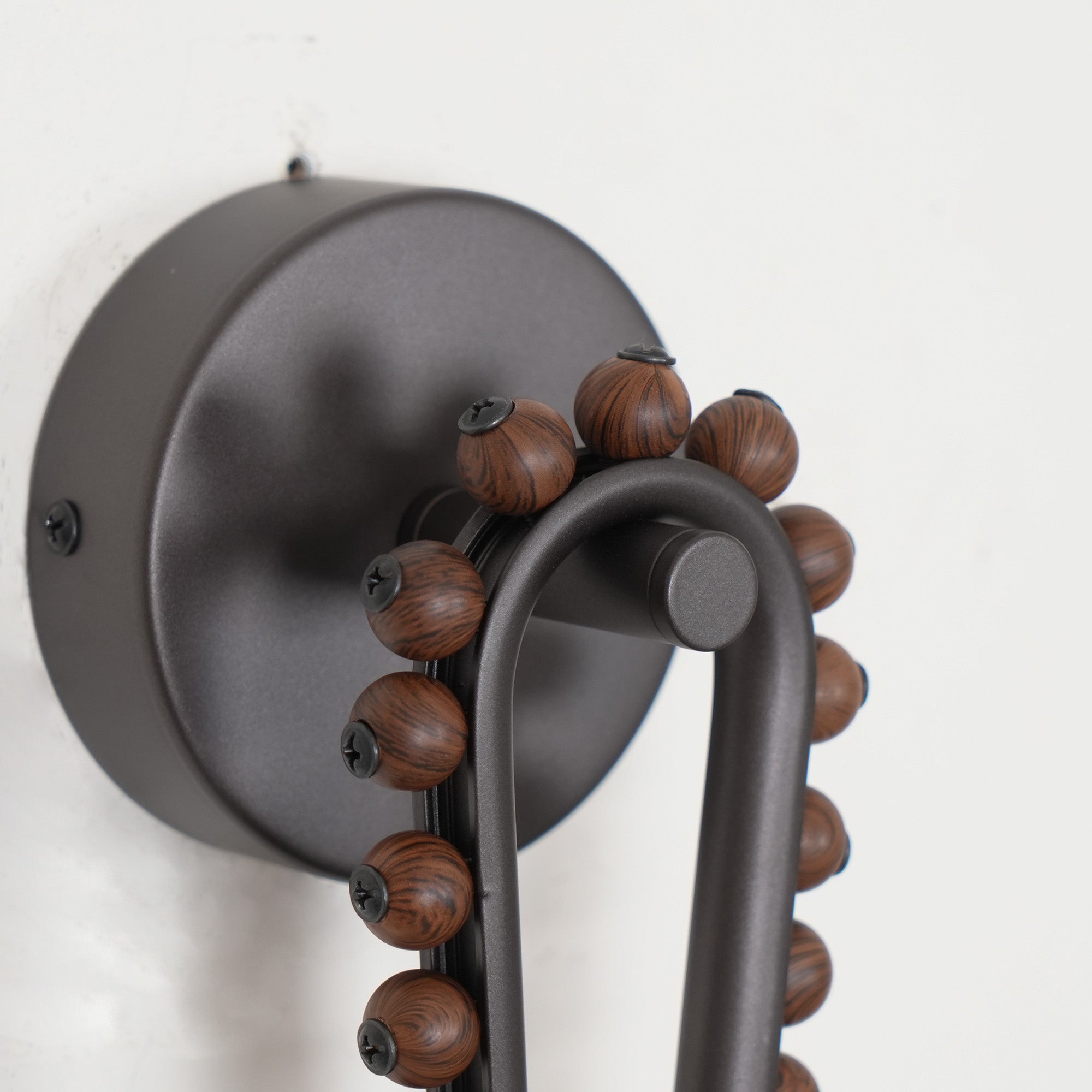 Sytala Premium Art Walnut Glass Wall Lamp - Lamp Copper