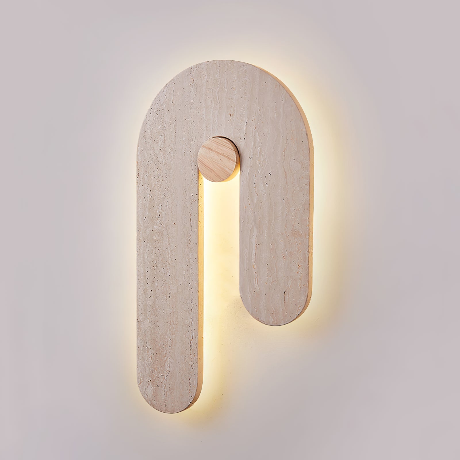 Ithaus Travertine Circular Wall Light - Neutralighting
