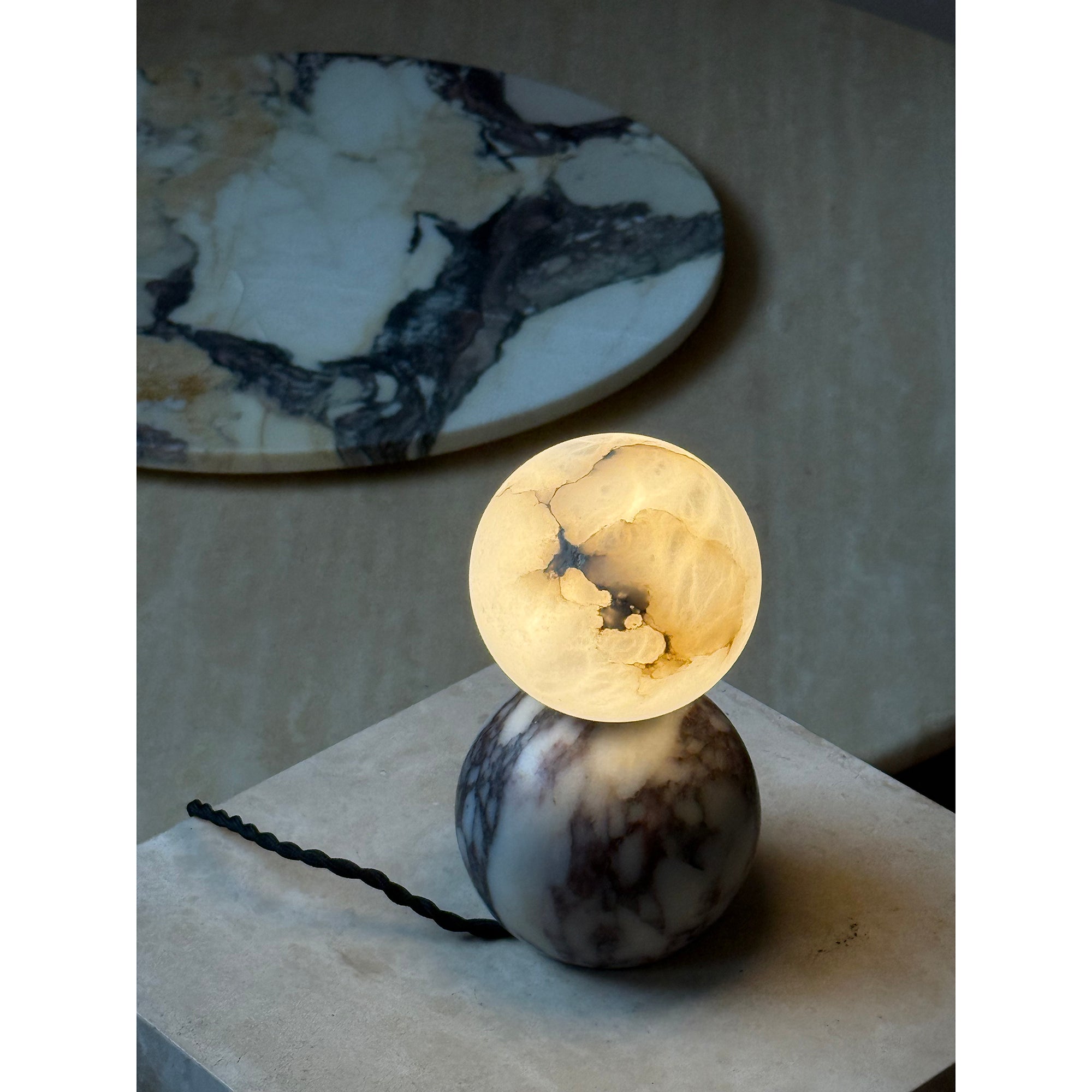 Lucide Marbol Table Lamp - Lamp Copper
